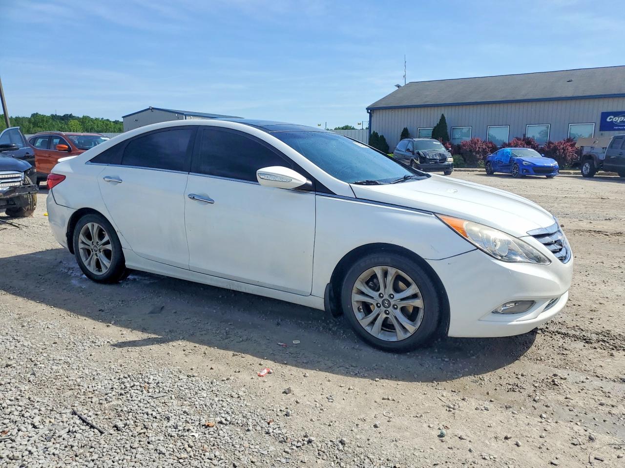 2013 Hyundai Sonata Limited White vin: 5NPEC4AC0DH653384