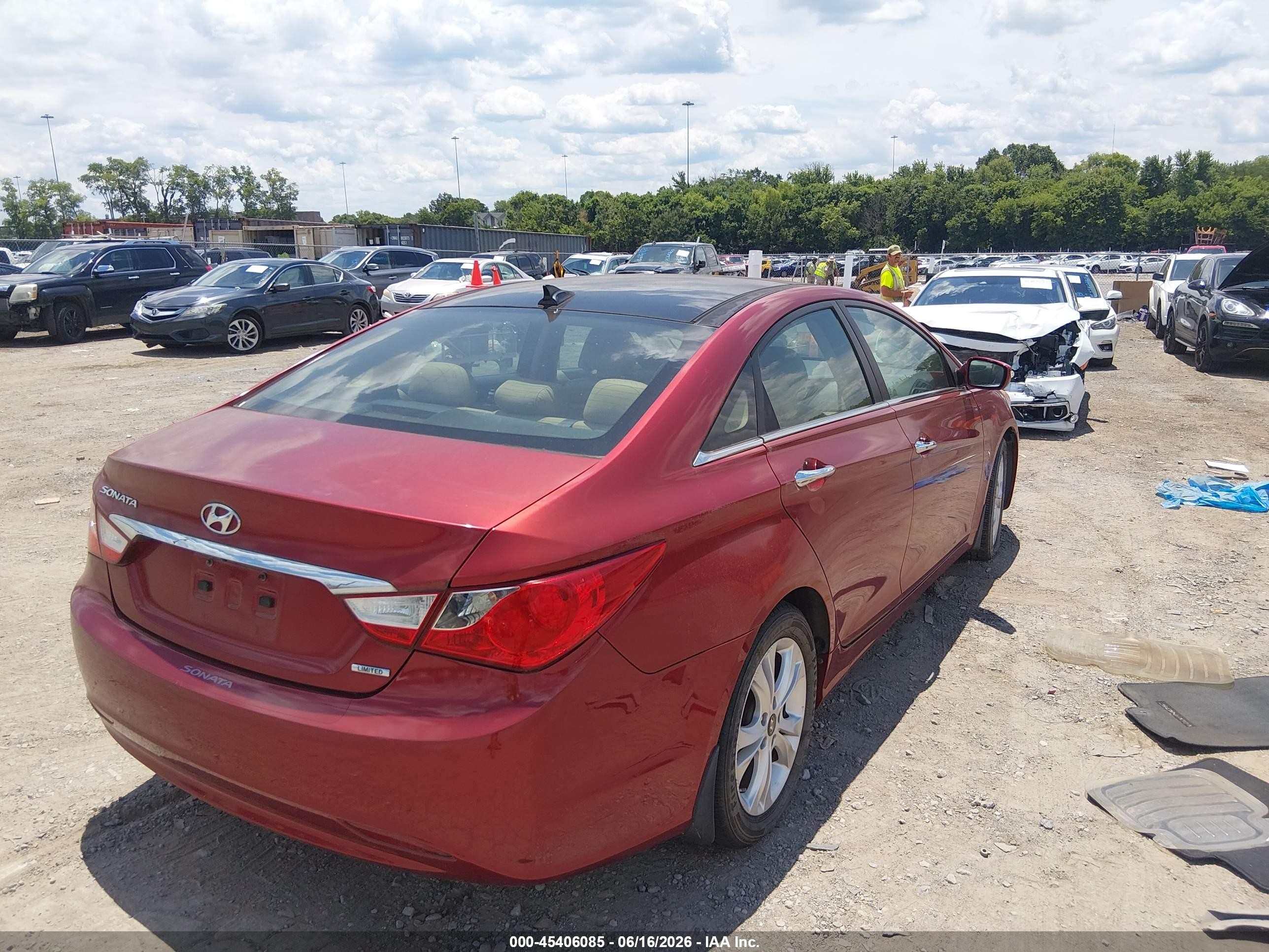 2013 Hyundai Sonata Limited White vin: 5NPEC4AC0DH683081