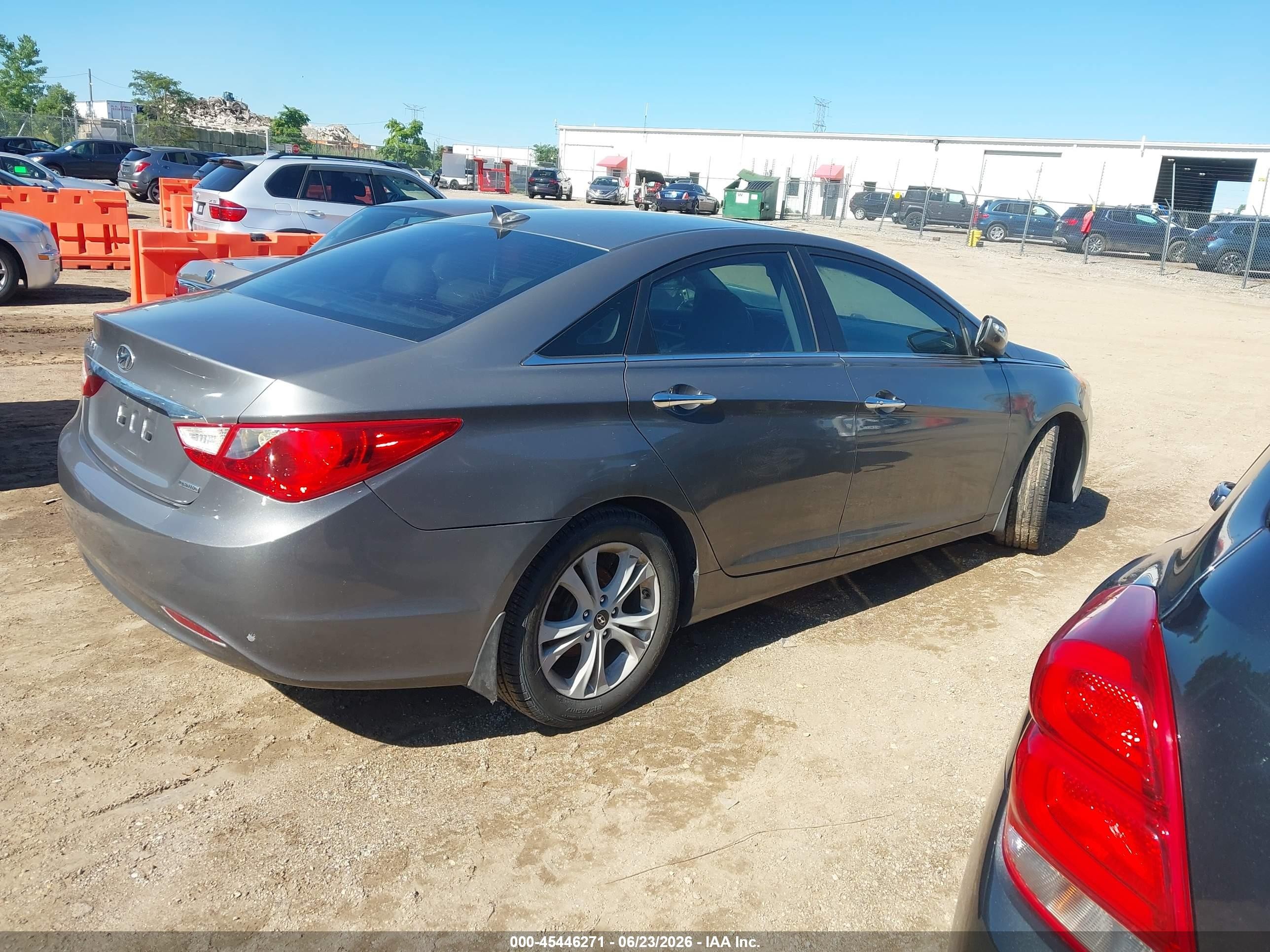 2013 Hyundai Sonata Limited Gray vin: 5NPEC4AC0DH688443