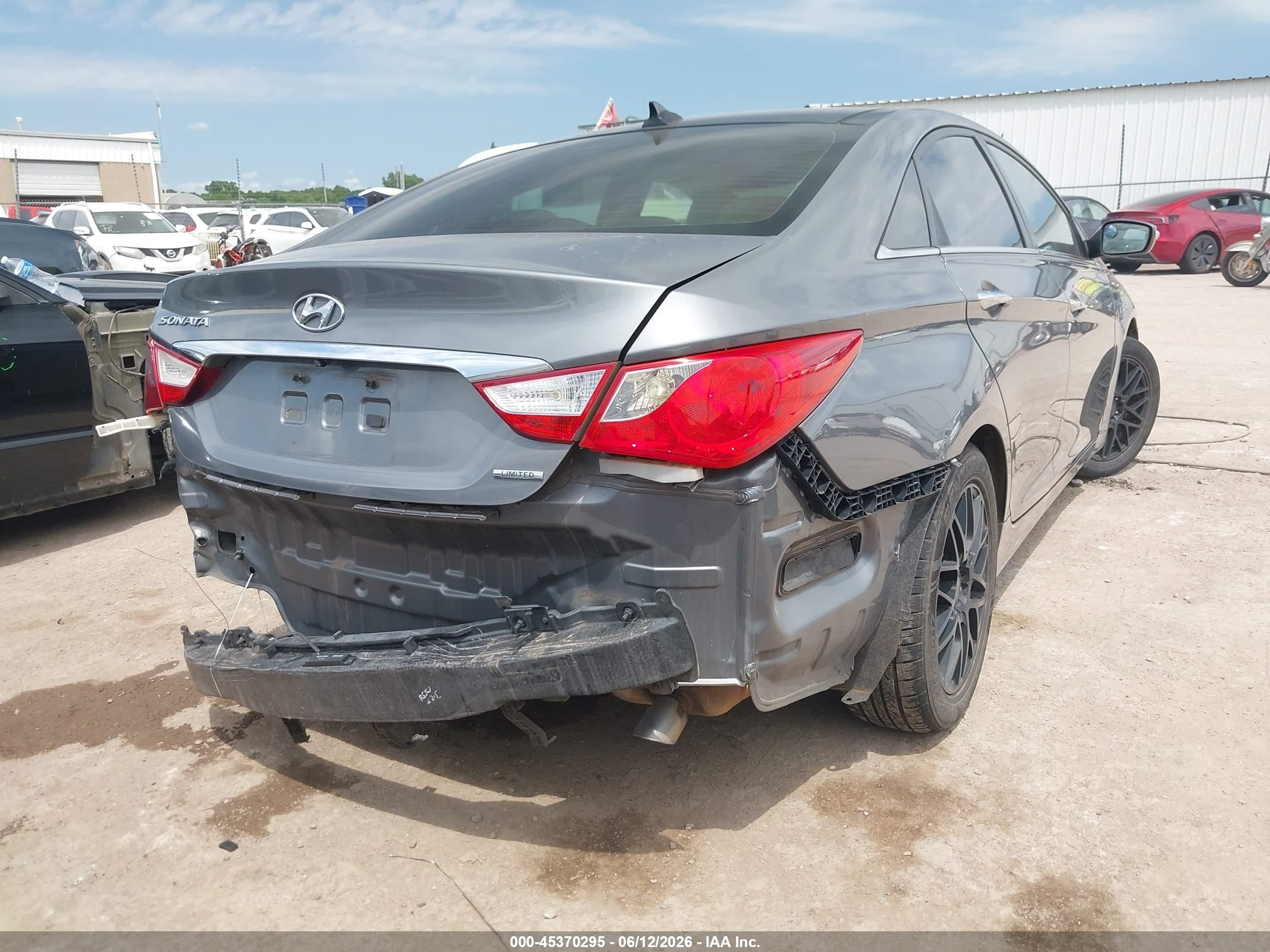 2013 Hyundai Sonata Limited Gray vin: 5NPEC4AC0DH720064