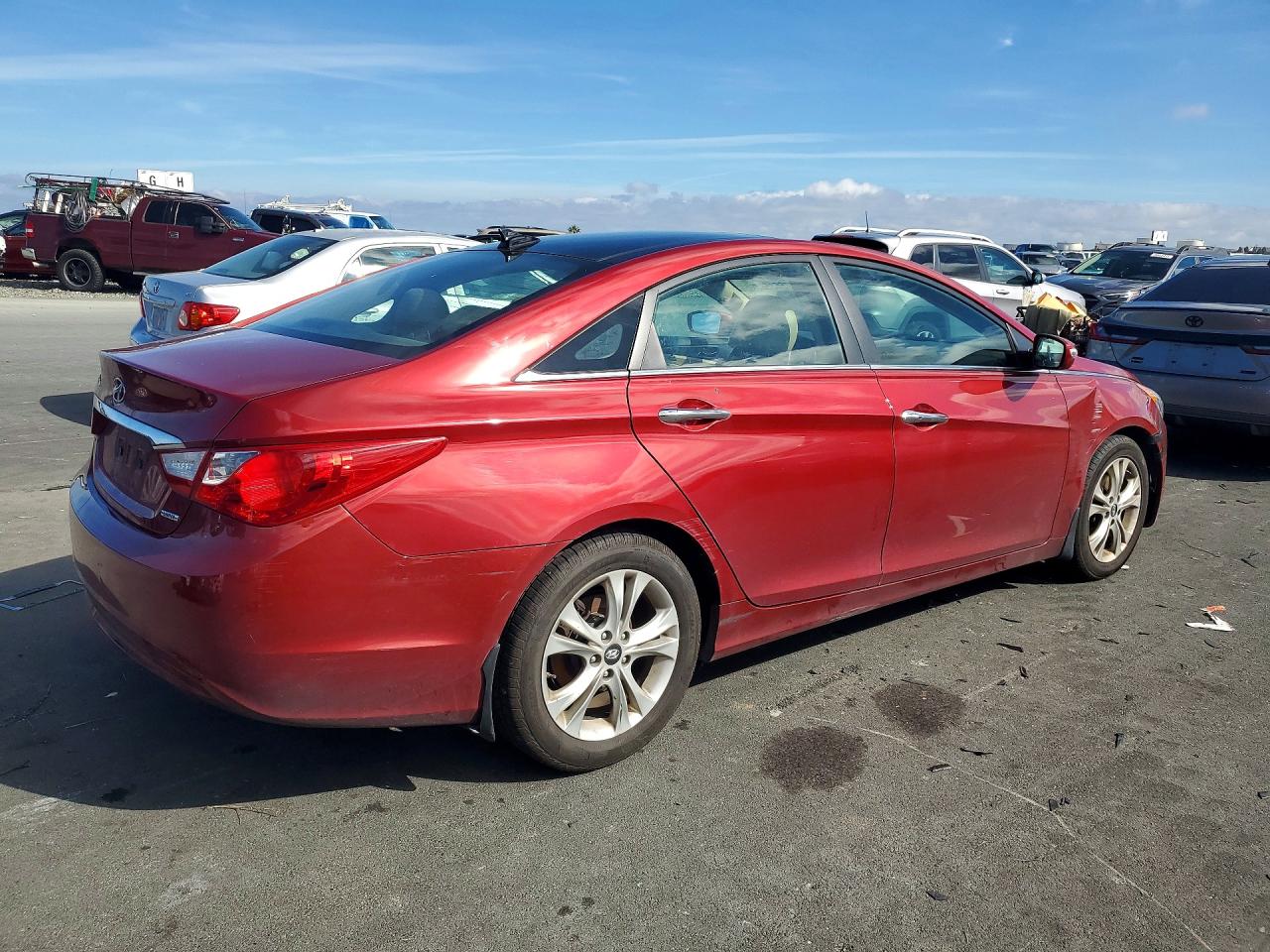 2013 Hyundai Sonata Красный vin: 5NPEC4AC0DH795766