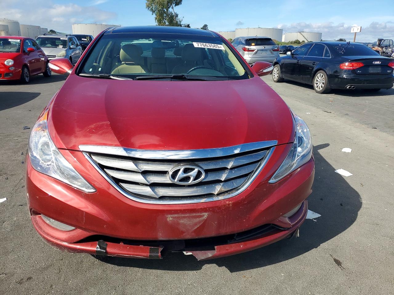 2013 Hyundai Sonata Красный vin: 5NPEC4AC0DH795766