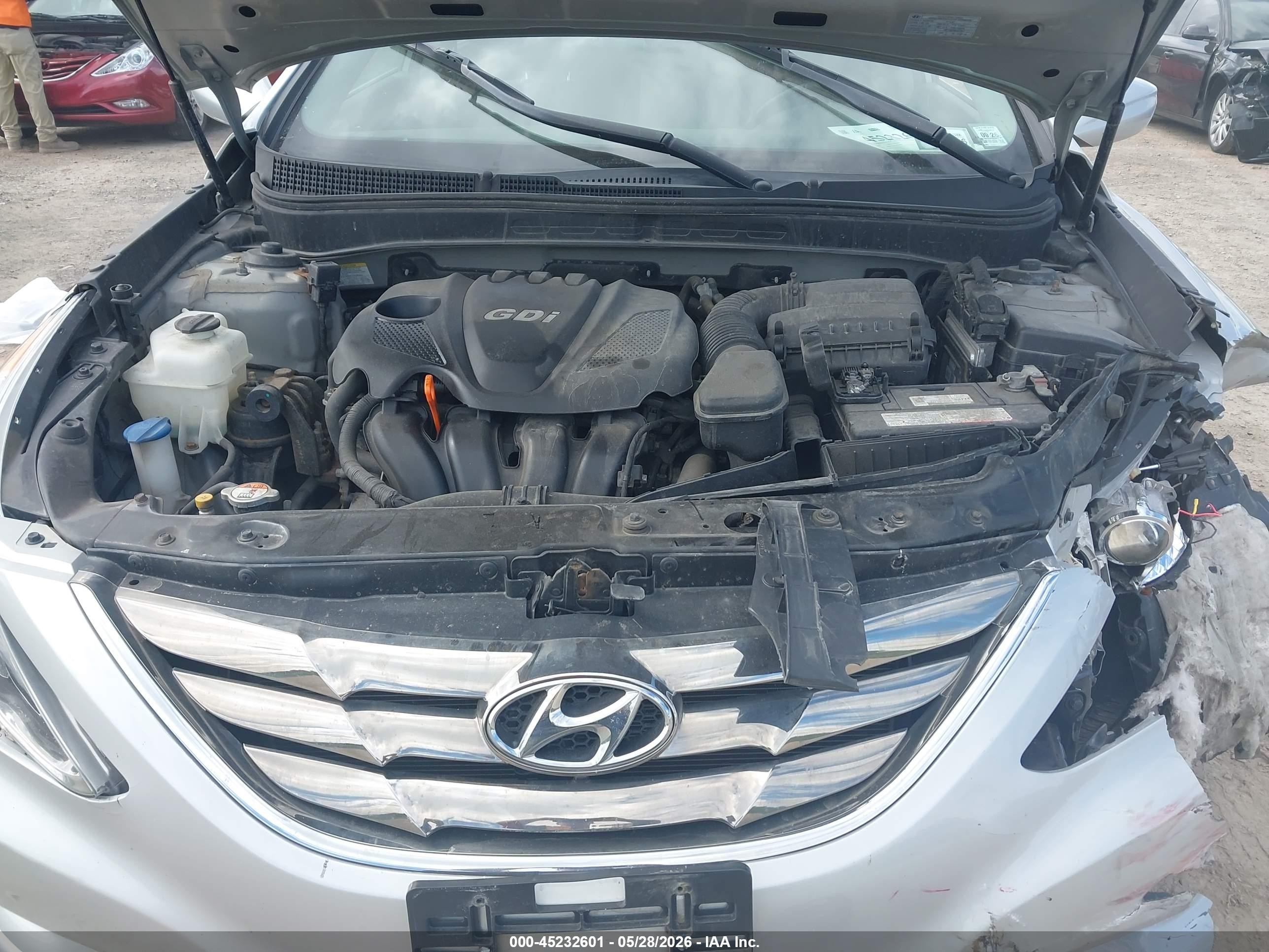 2013 Hyundai Sonata Se Silver vin: 5NPEC4AC0DH809701