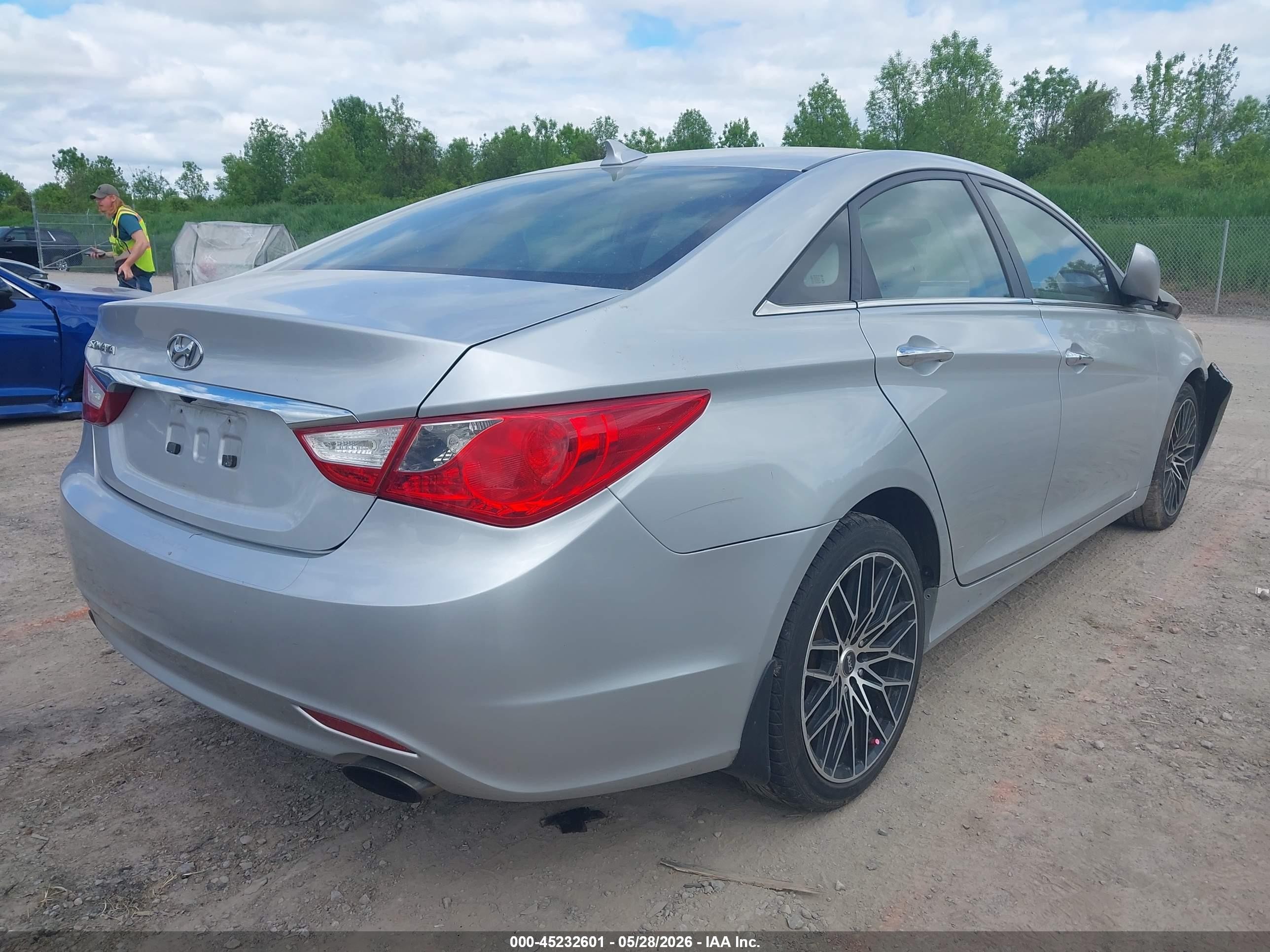 2013 Hyundai Sonata Se Silver vin: 5NPEC4AC0DH809701