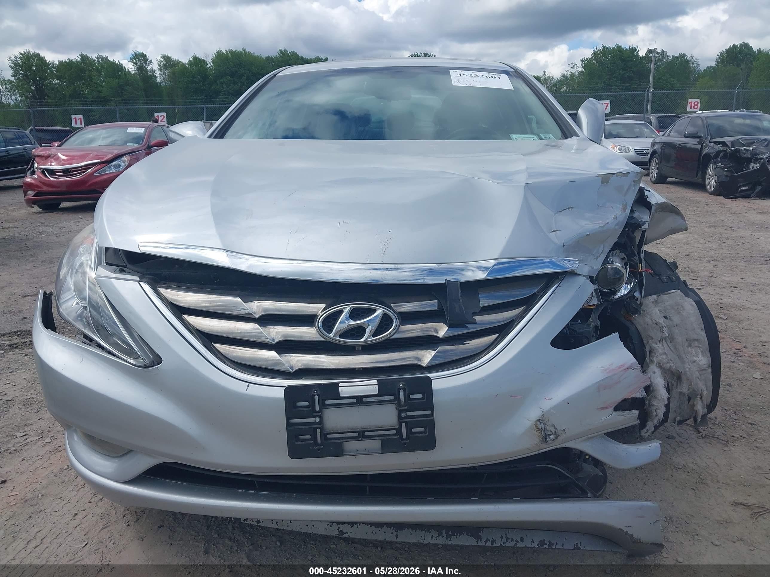 2013 Hyundai Sonata Se Silver vin: 5NPEC4AC0DH809701
