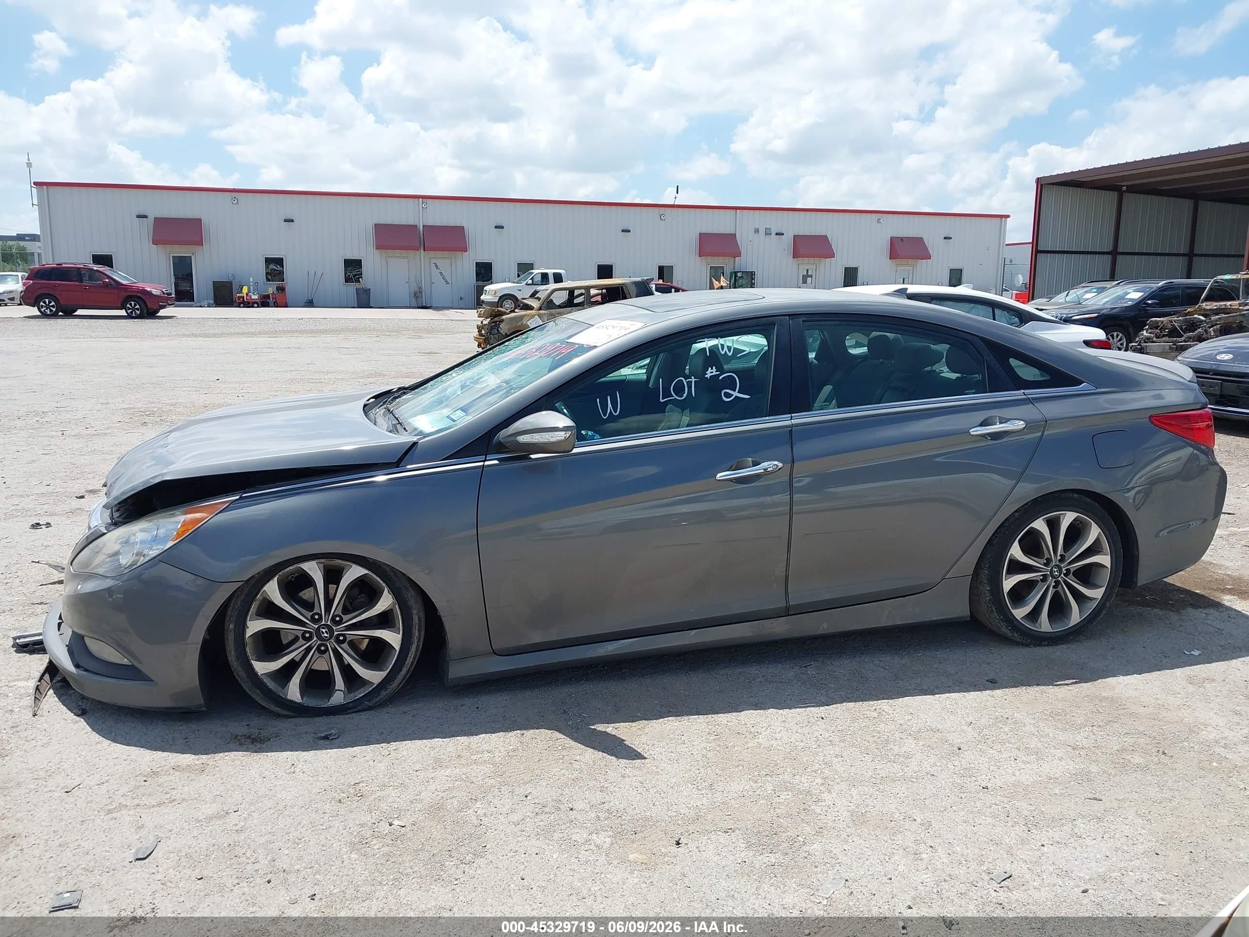 2014 Hyundai Sonata Se Gray vin: 5NPEC4AC0EH836351
