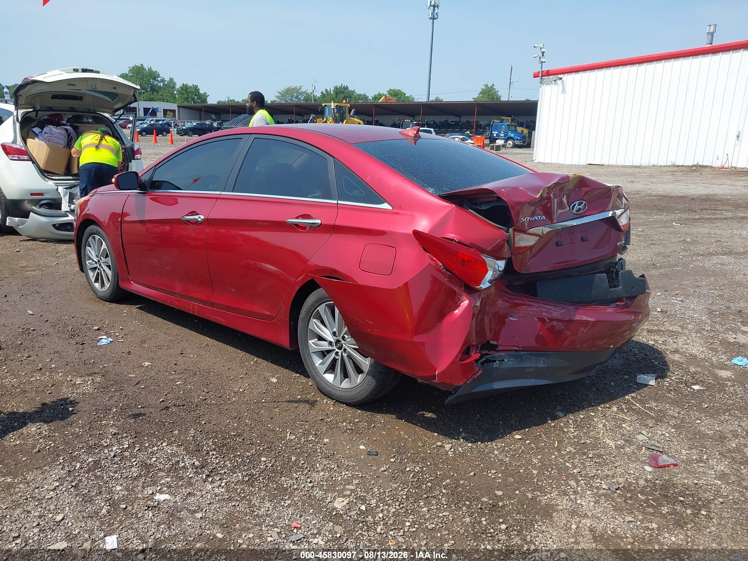 2014 Hyundai Sonata Limited Red vin: 5NPEC4AC0EH841436