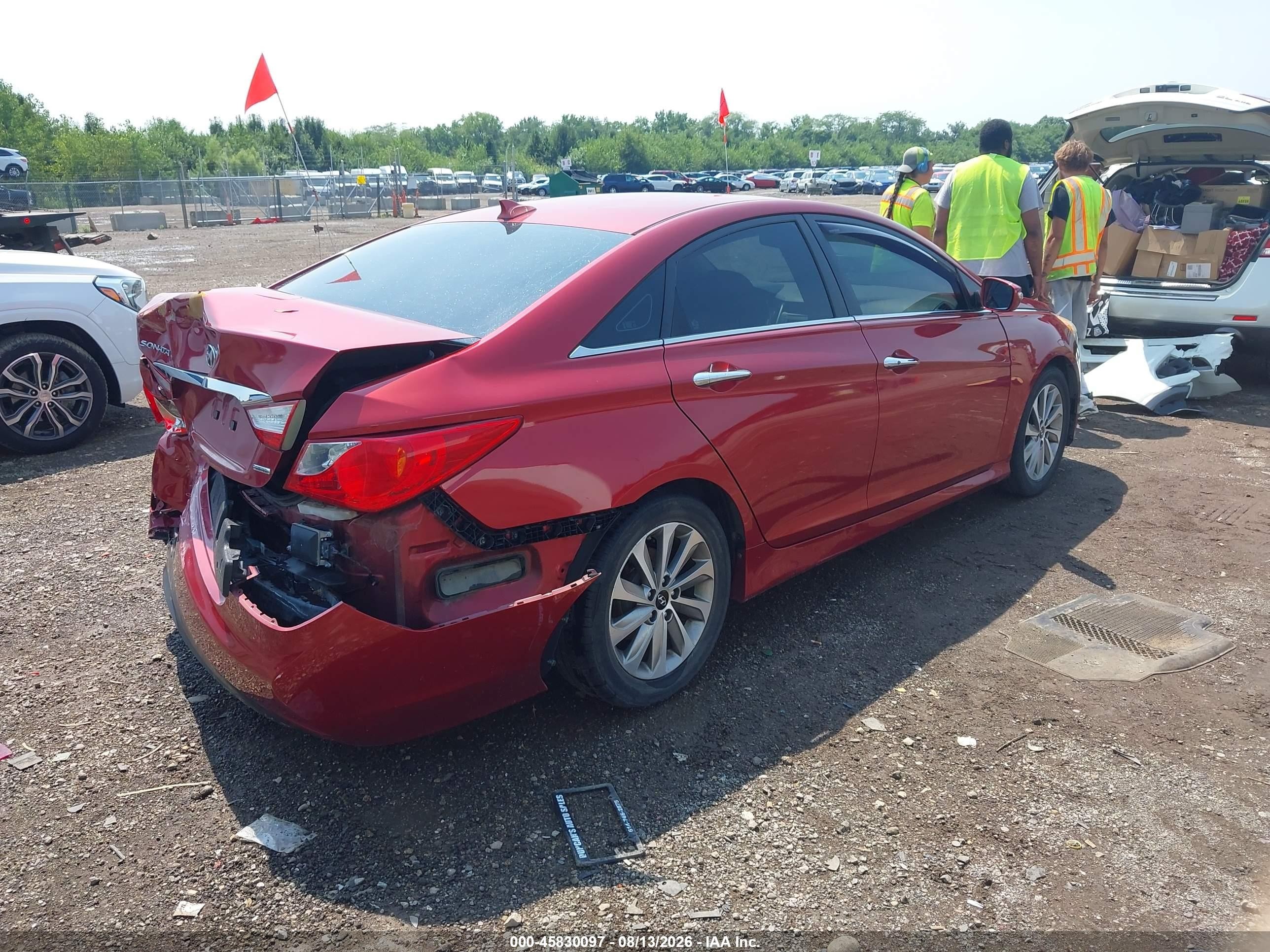 2014 Hyundai Sonata Limited Red vin: 5NPEC4AC0EH841436