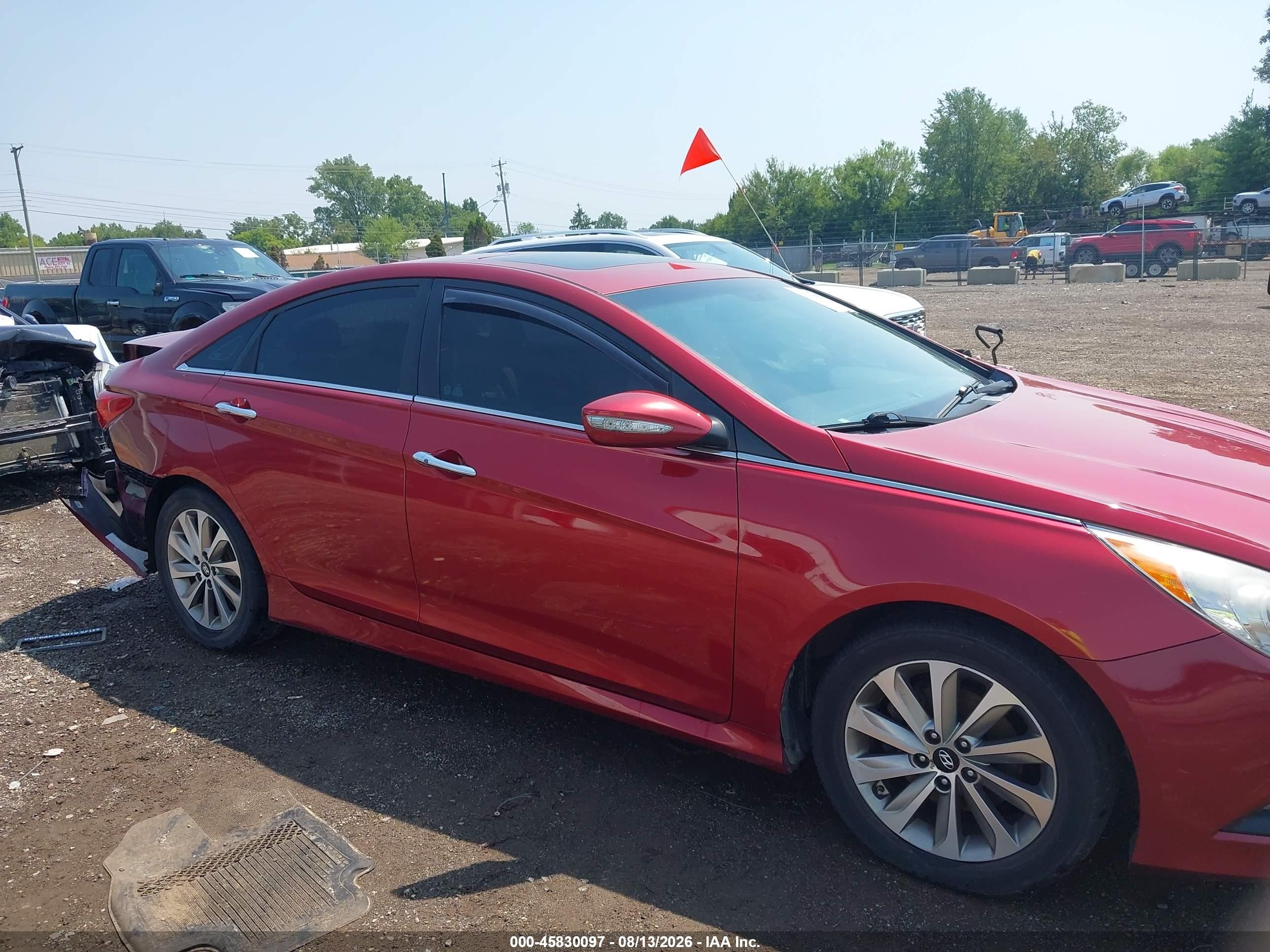 2014 Hyundai Sonata Limited Red vin: 5NPEC4AC0EH841436