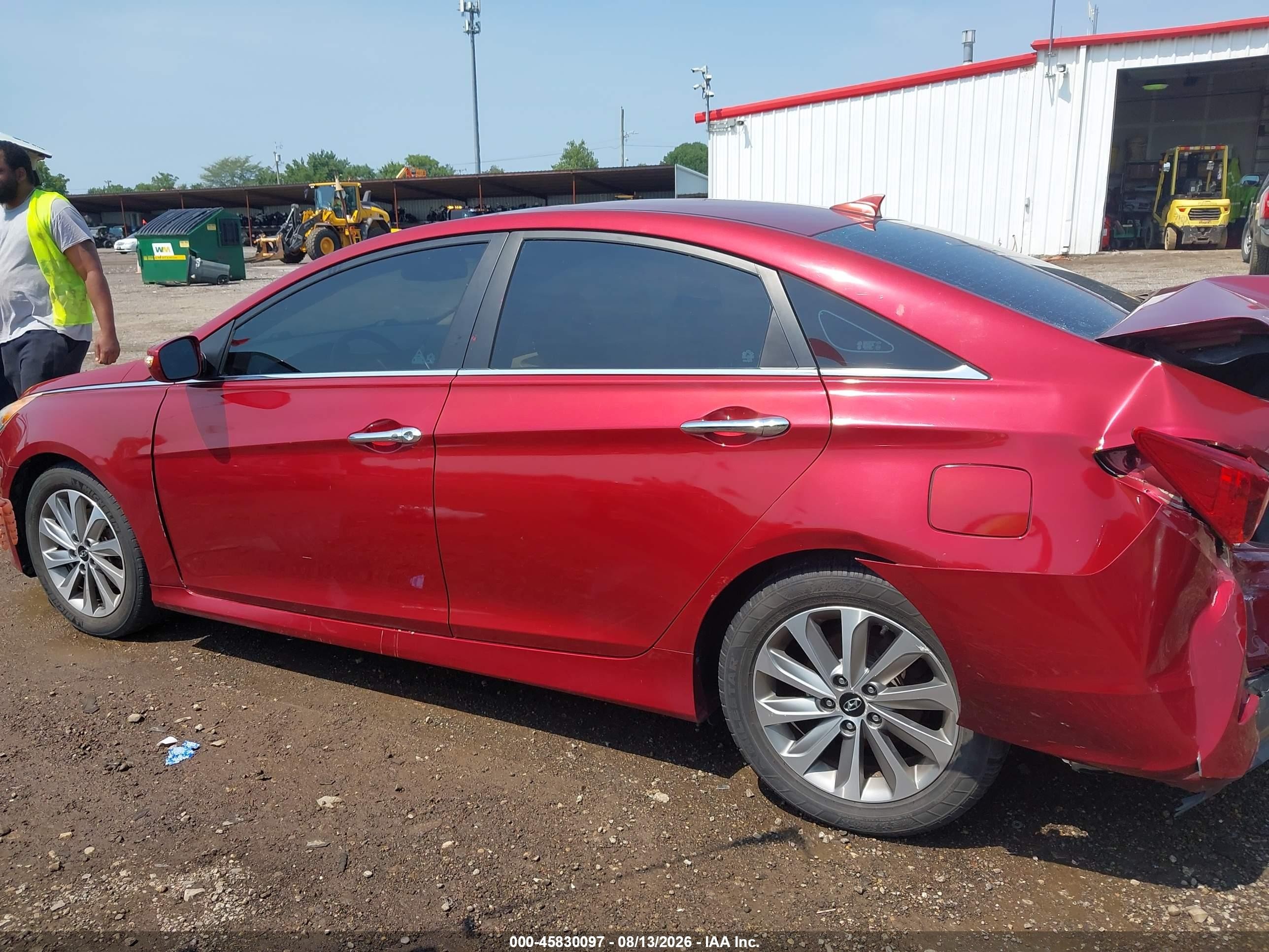 2014 Hyundai Sonata Limited Red vin: 5NPEC4AC0EH841436