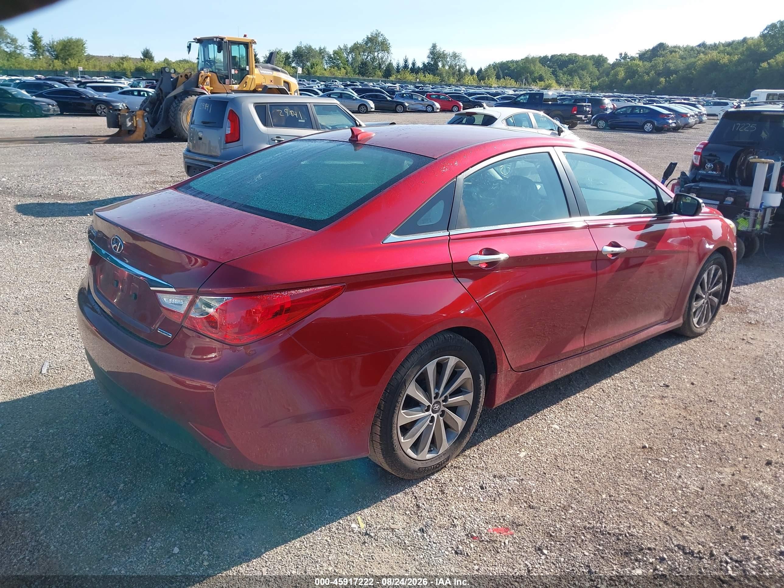 2014 Hyundai Sonata Limited Red vin: 5NPEC4AC0EH845910