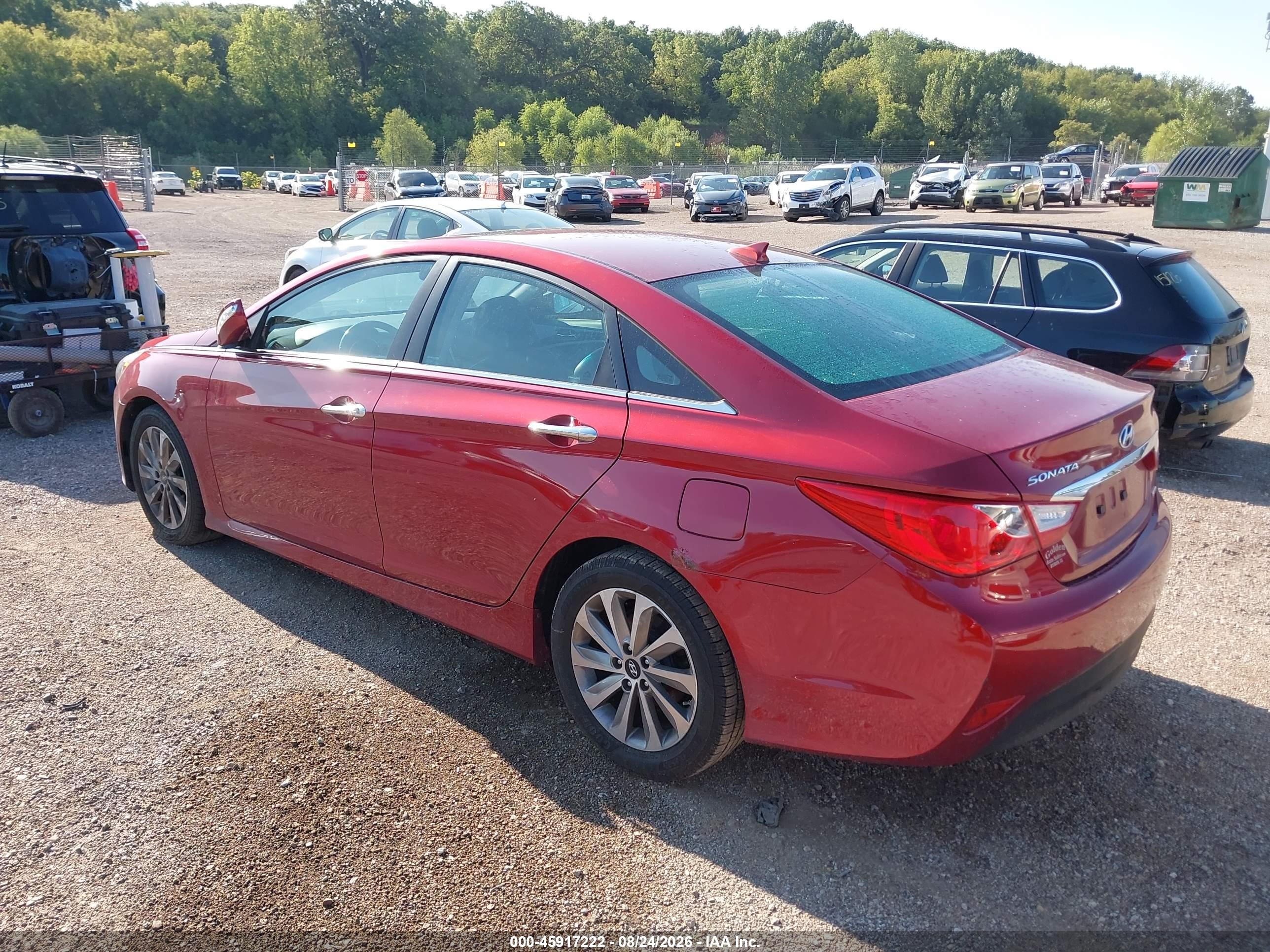 2014 Hyundai Sonata Limited Red vin: 5NPEC4AC0EH845910