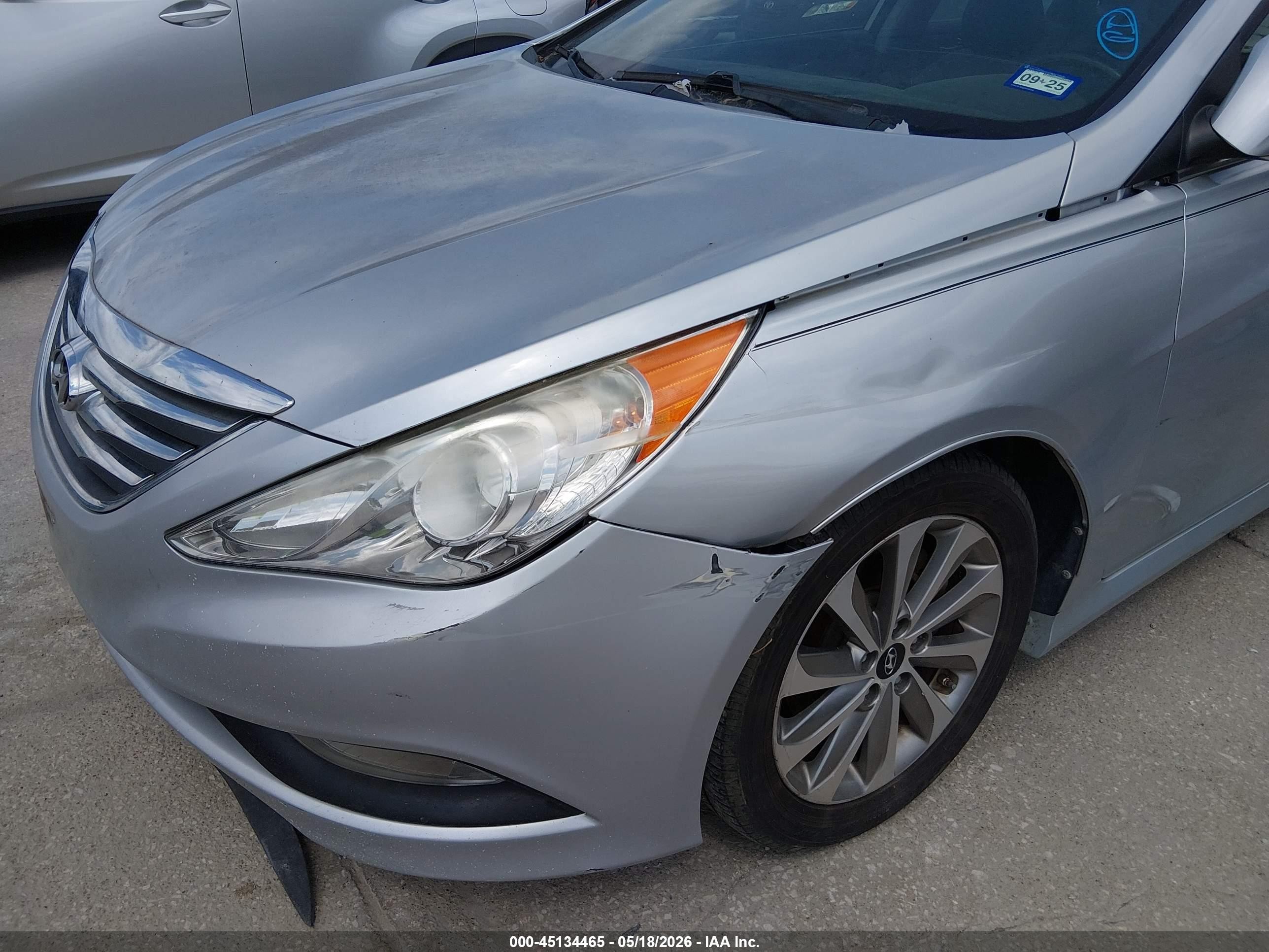 2014 Hyundai Sonata Limited Silver vin: 5NPEC4AC0EH869124