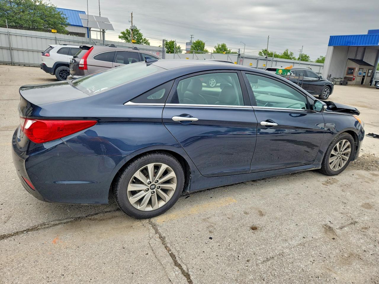 2014 Hyundai Sonata Limited Blue vin: 5NPEC4AC0EH897389