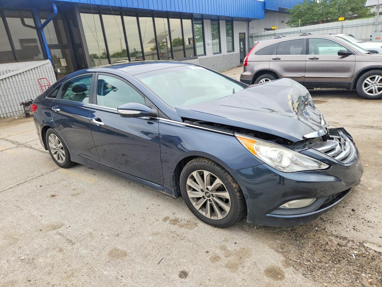 2014 Hyundai Sonata Limited Blue vin: 5NPEC4AC0EH897389