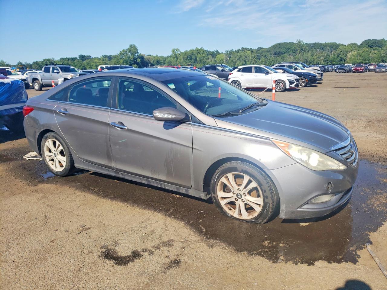 2011 Hyundai Sonata Limited Gray vin: 5NPEC4AC1BH059822