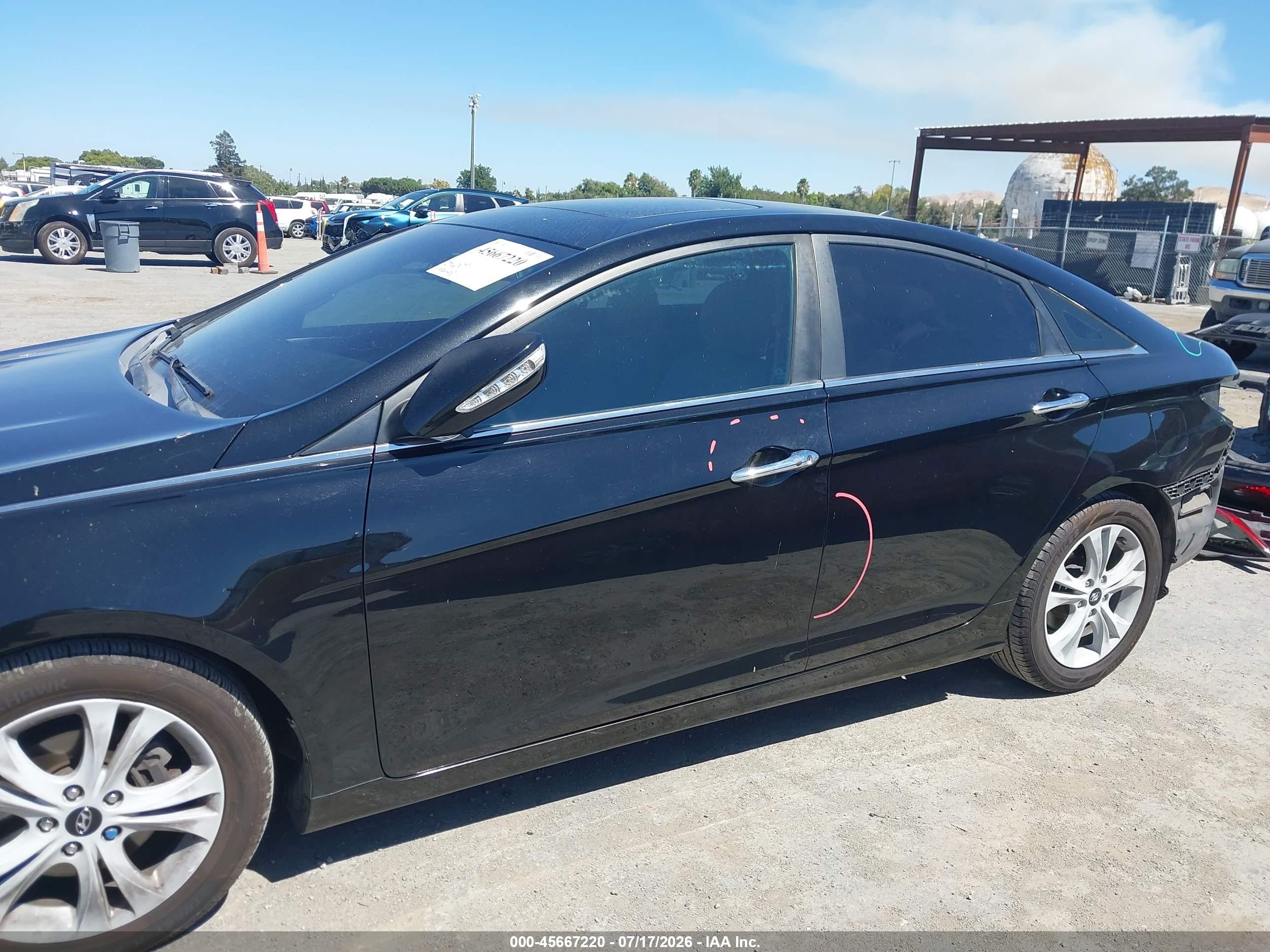 2011 Hyundai Sonata Limited Black vin: 5NPEC4AC1BH063143