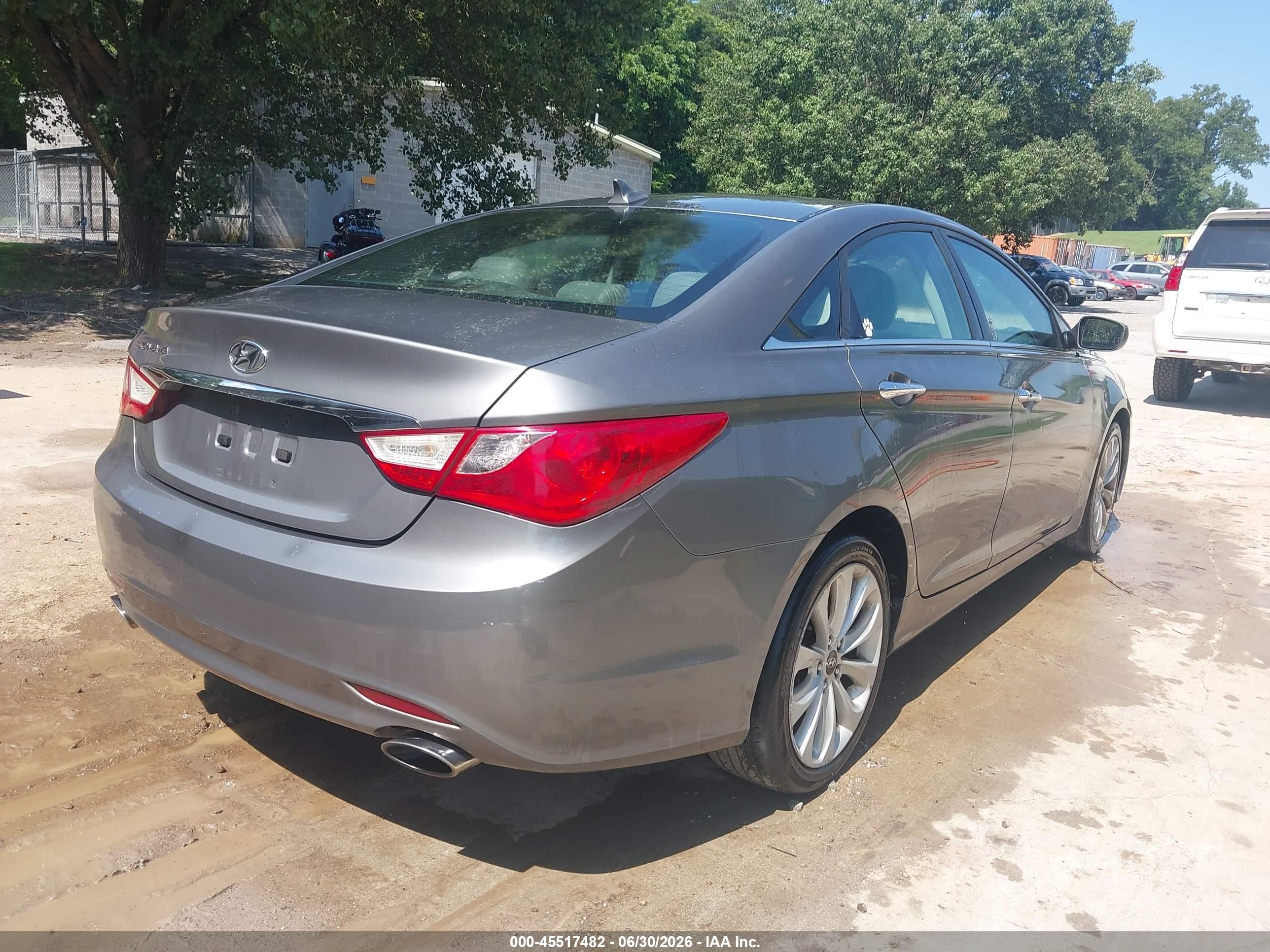 2011 Hyundai Sonata Se Gray vin: 5NPEC4AC1BH066205