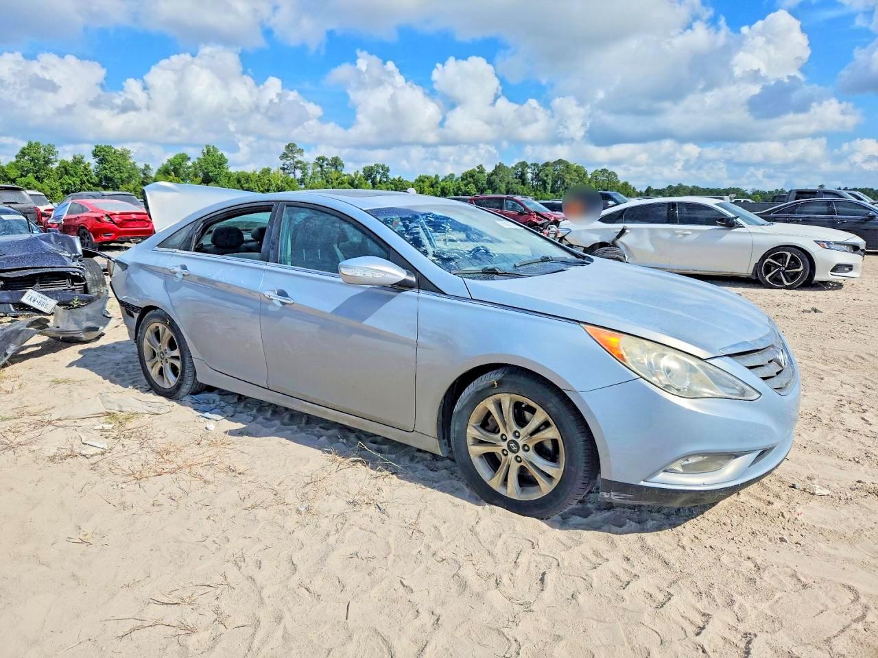 2011 Hyundai Sonata Limited Blue vin: 5NPEC4AC1BH153618