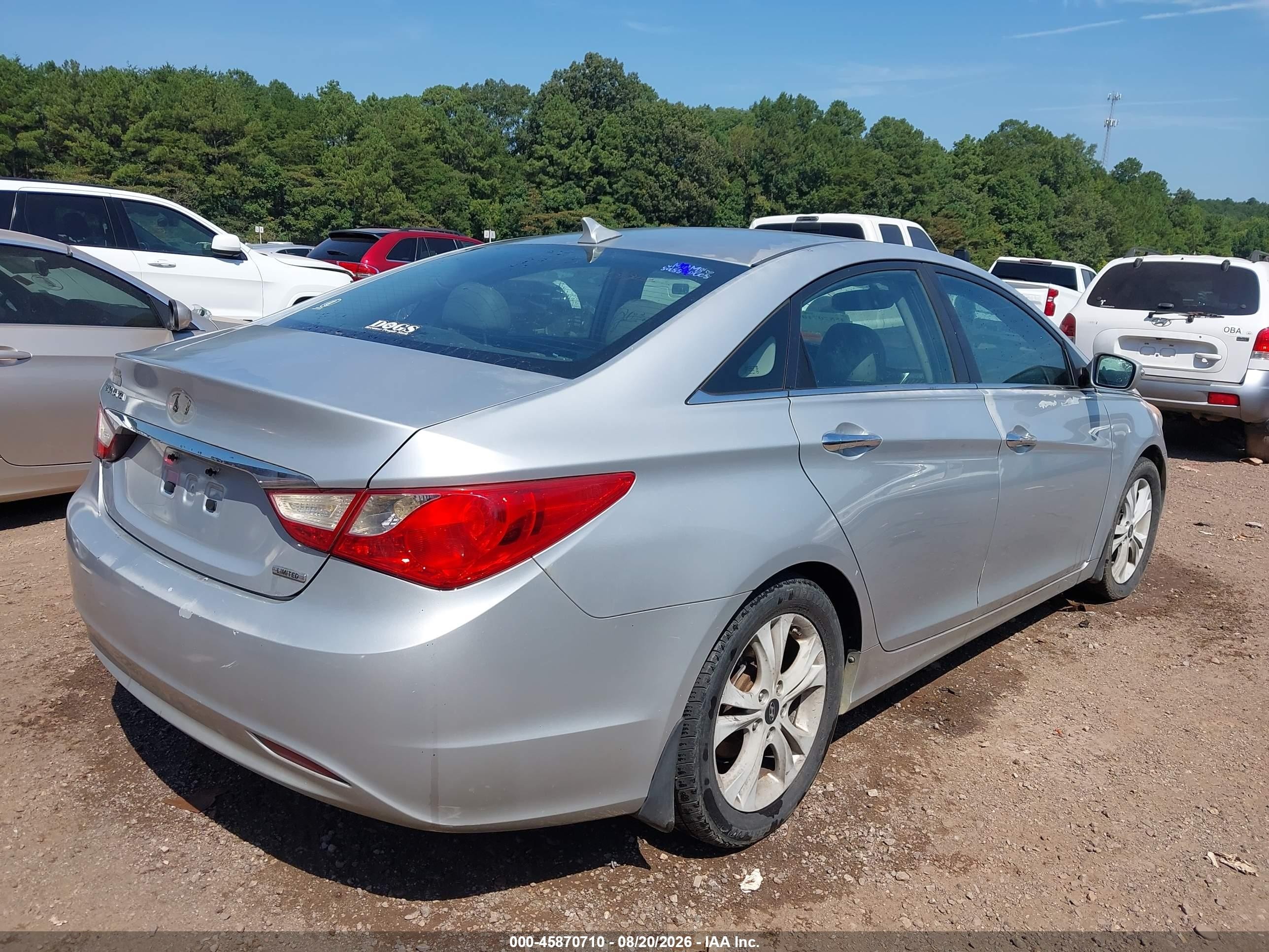 2011 Hyundai Sonata Limited Серебряный vin: 5NPEC4AC1BH170337