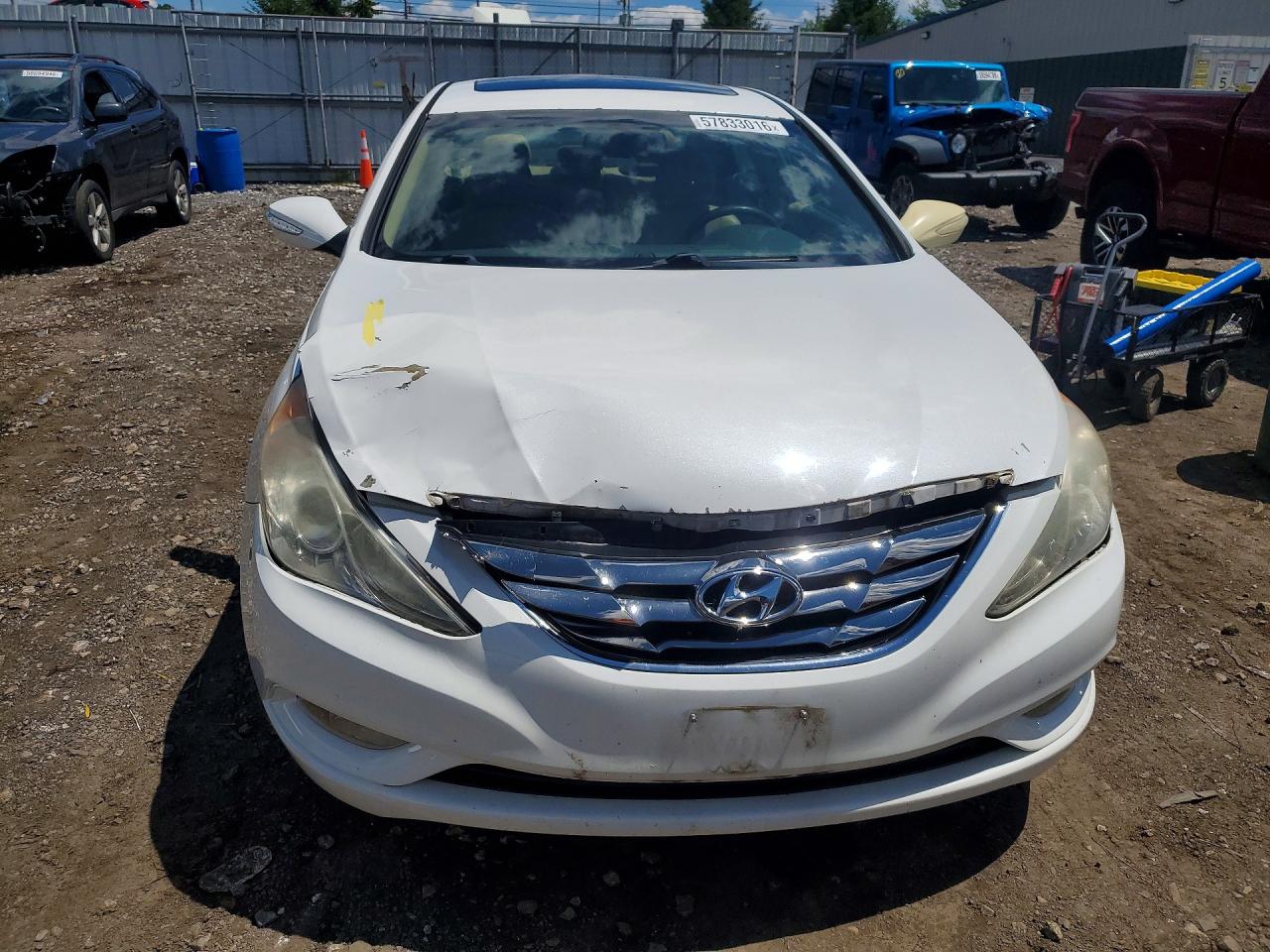 2011 Hyundai Sonata Limited White vin: 5NPEC4AC1BH242363