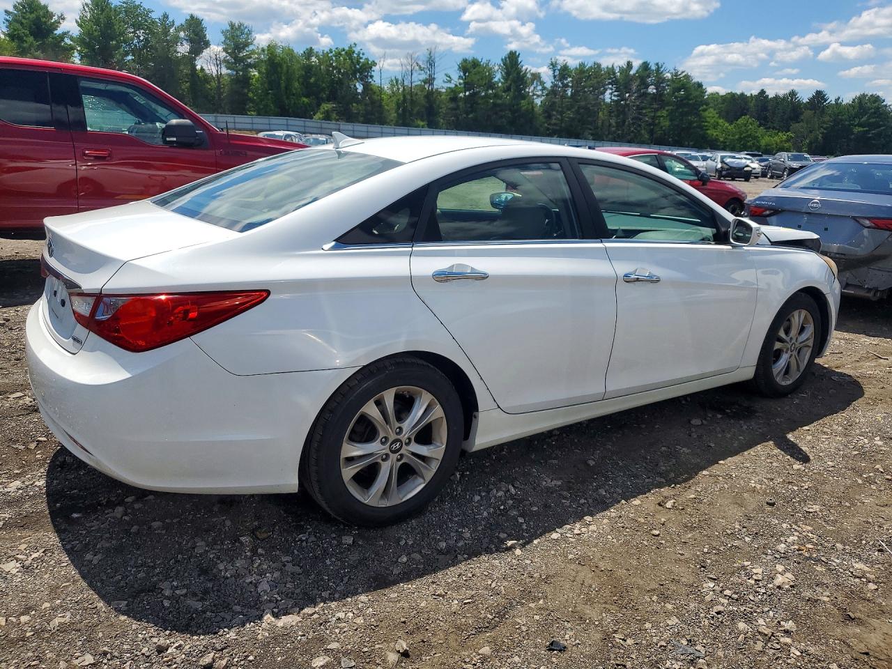 2011 Hyundai Sonata Limited White vin: 5NPEC4AC1BH242363