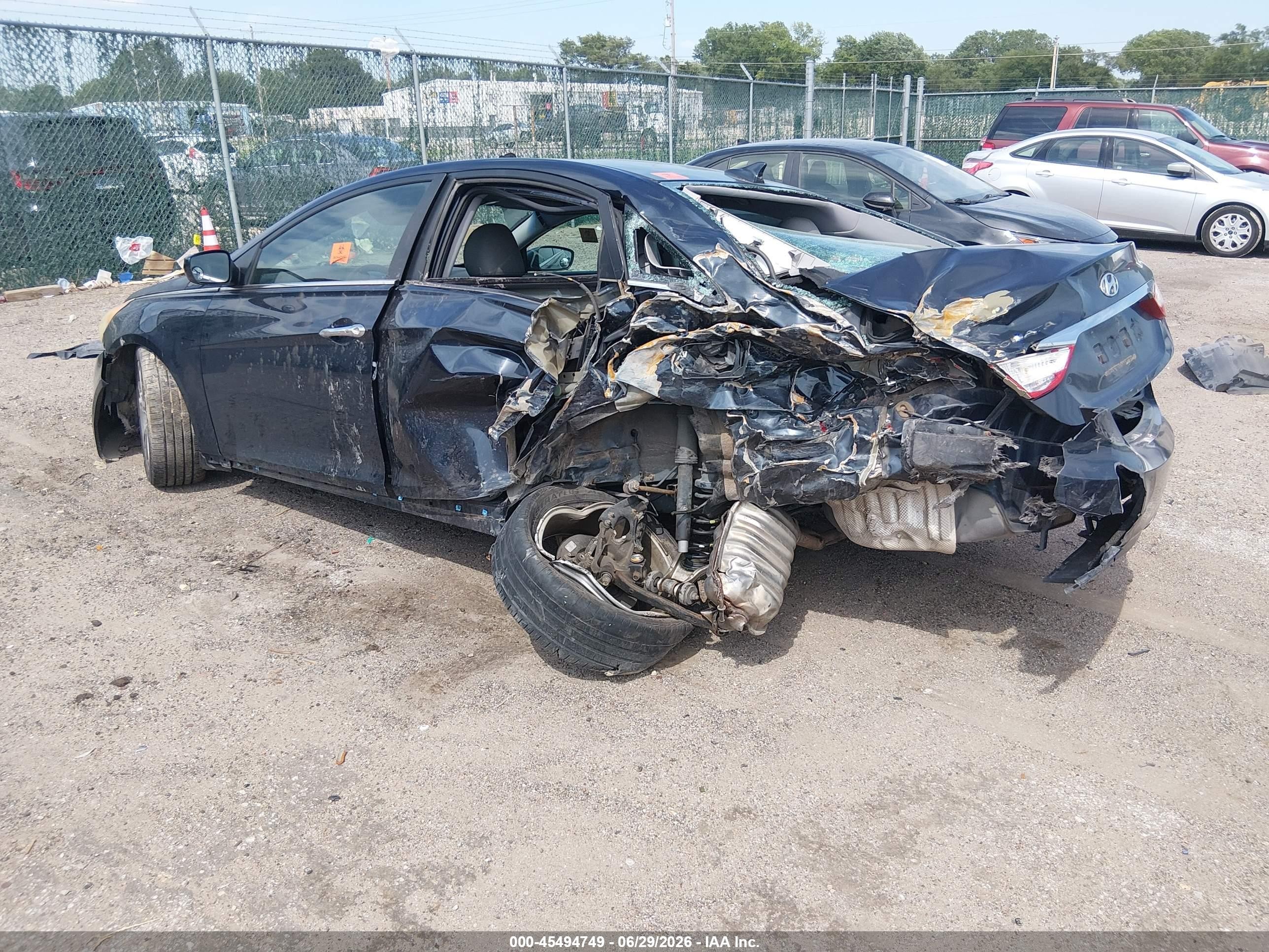 2011 Hyundai Sonata Se Blue vin: 5NPEC4AC1BH254240