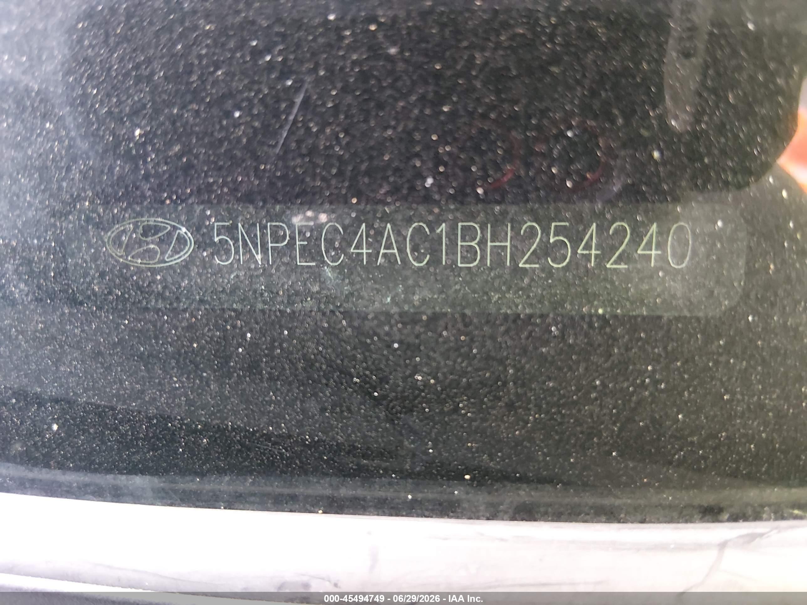 2011 Hyundai Sonata Se Blue vin: 5NPEC4AC1BH254240