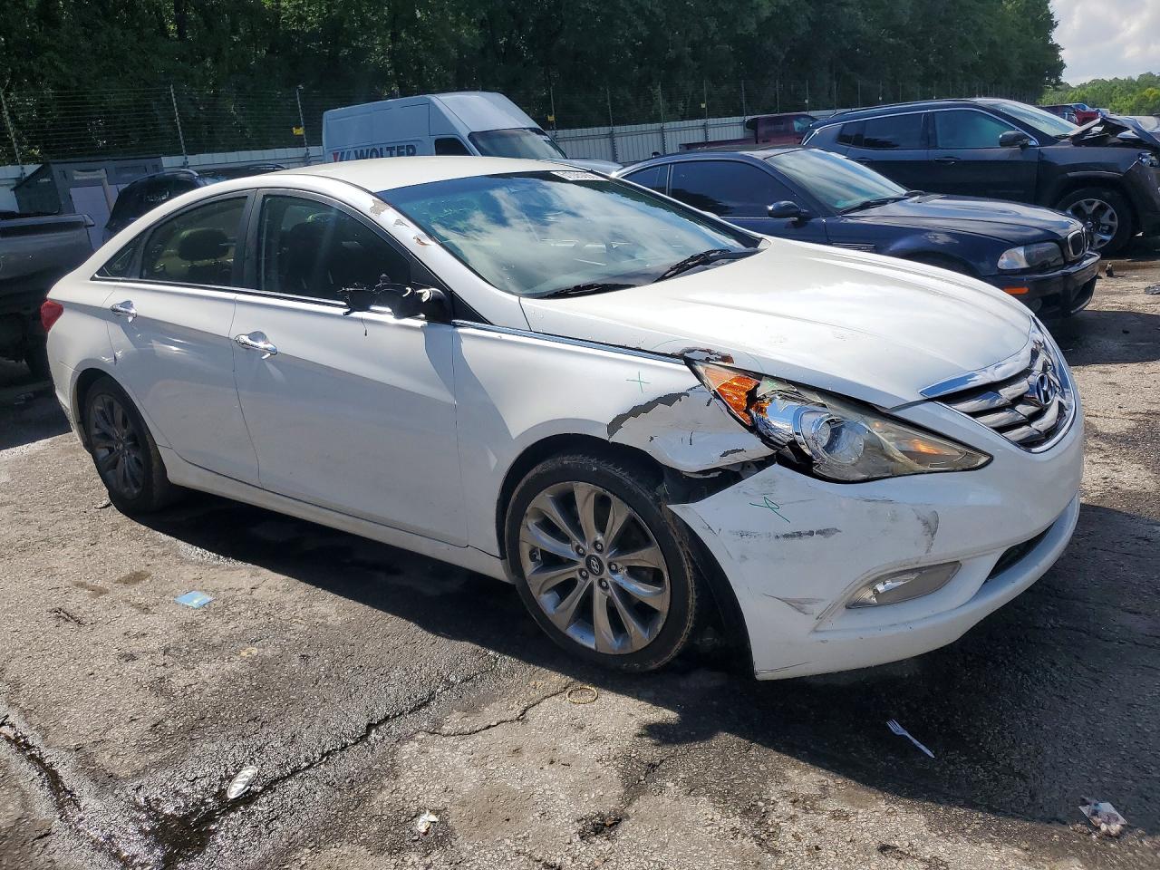 2011 Hyundai Sonata Se White vin: 5NPEC4AC1BH305798