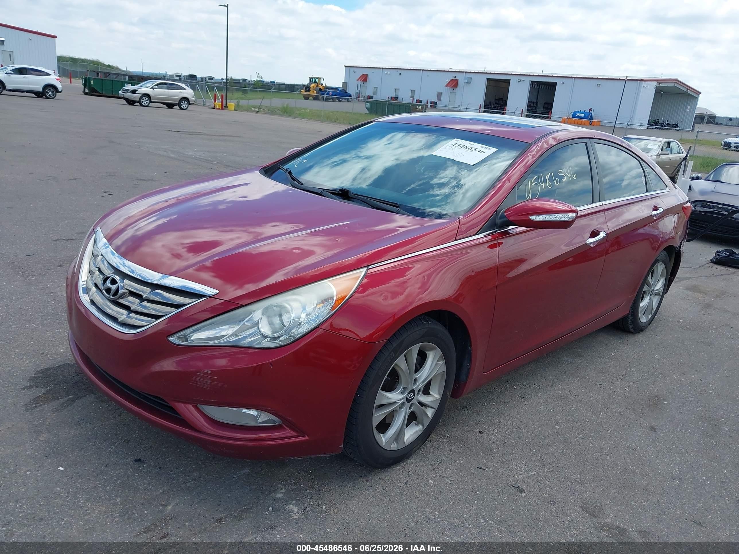 2011 Hyundai Sonata Limited Red vin: 5NPEC4AC1BH307924