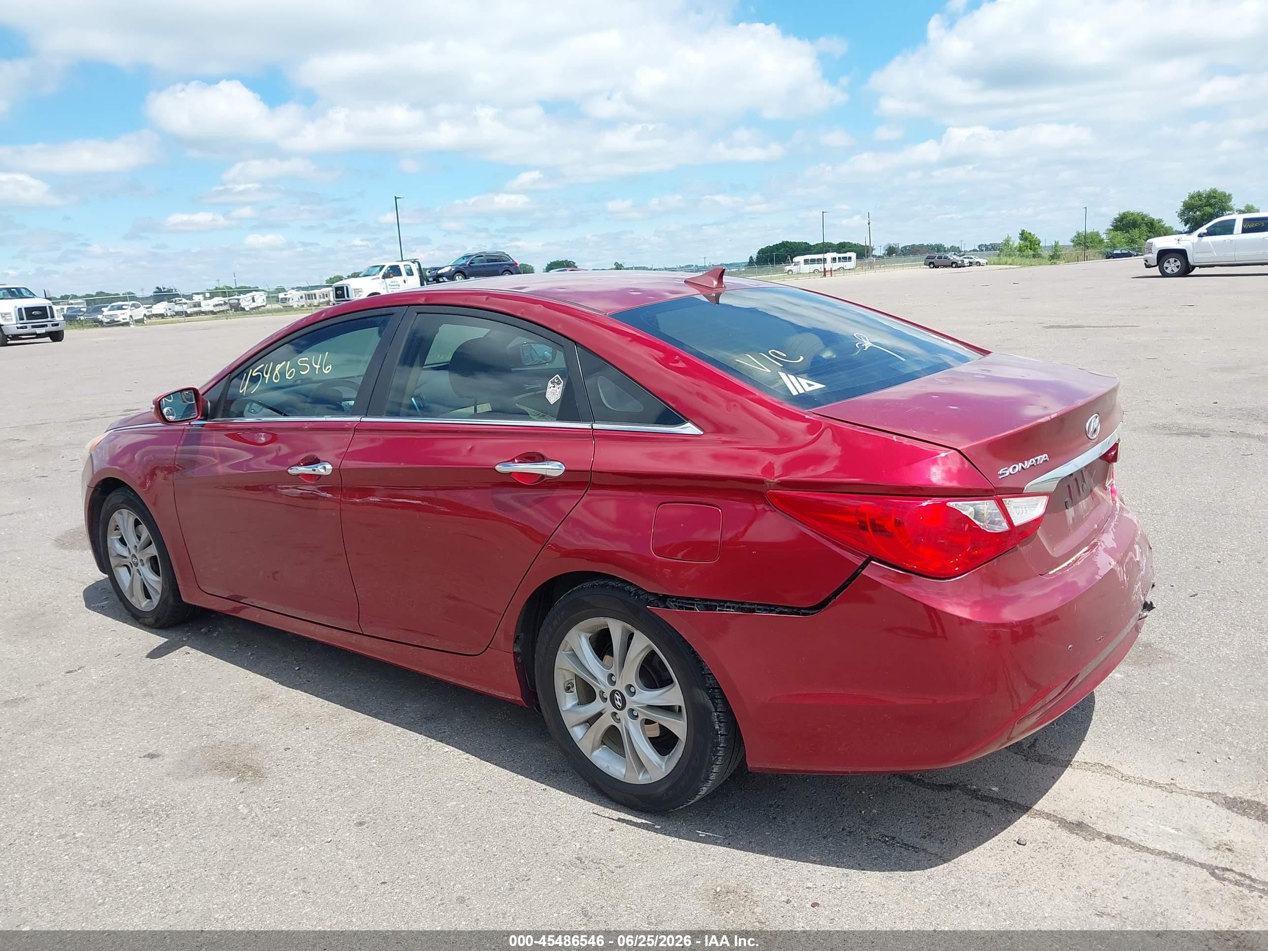 2011 Hyundai Sonata Limited Red vin: 5NPEC4AC1BH307924