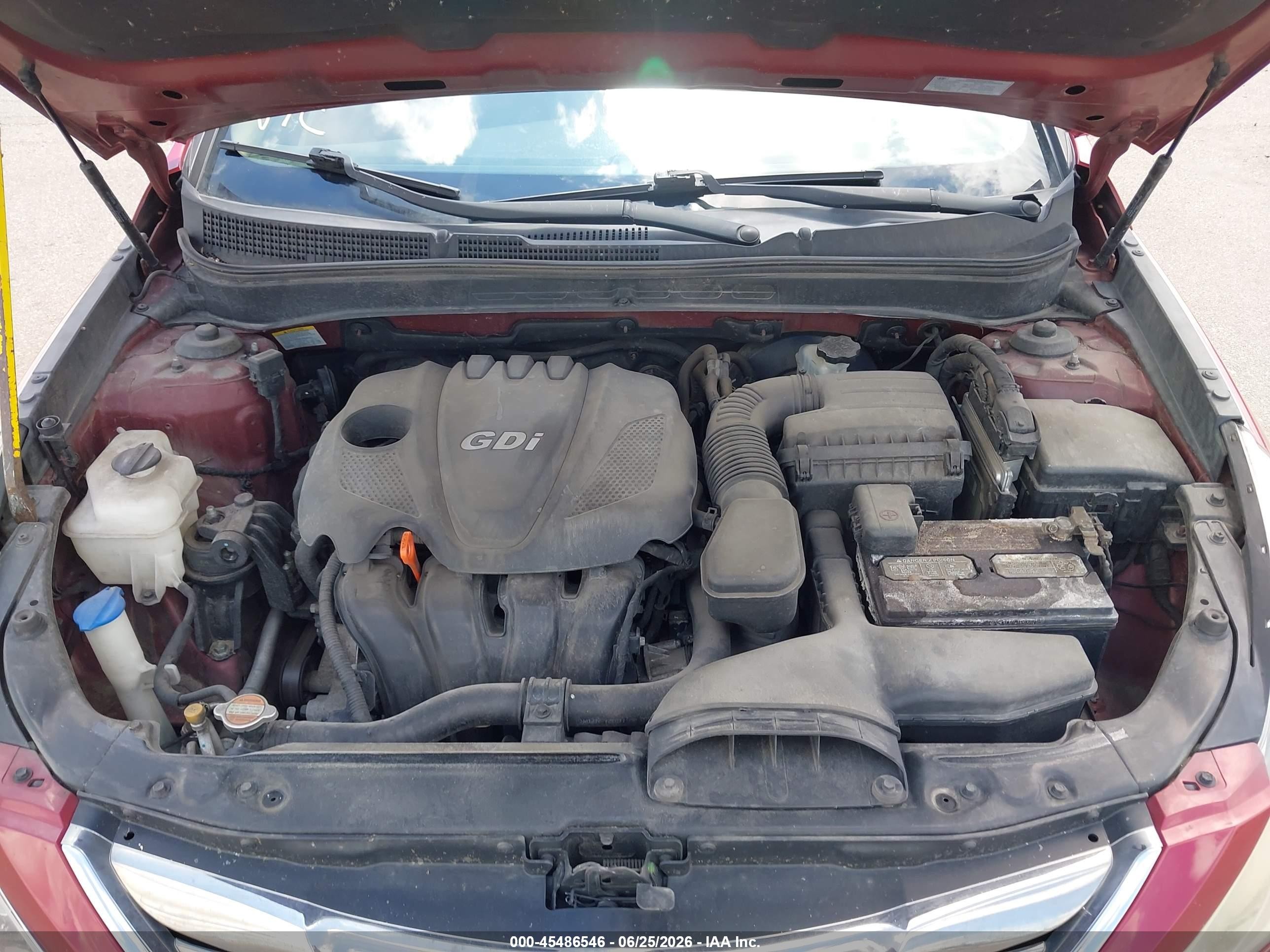 2011 Hyundai Sonata Limited Red vin: 5NPEC4AC1BH307924