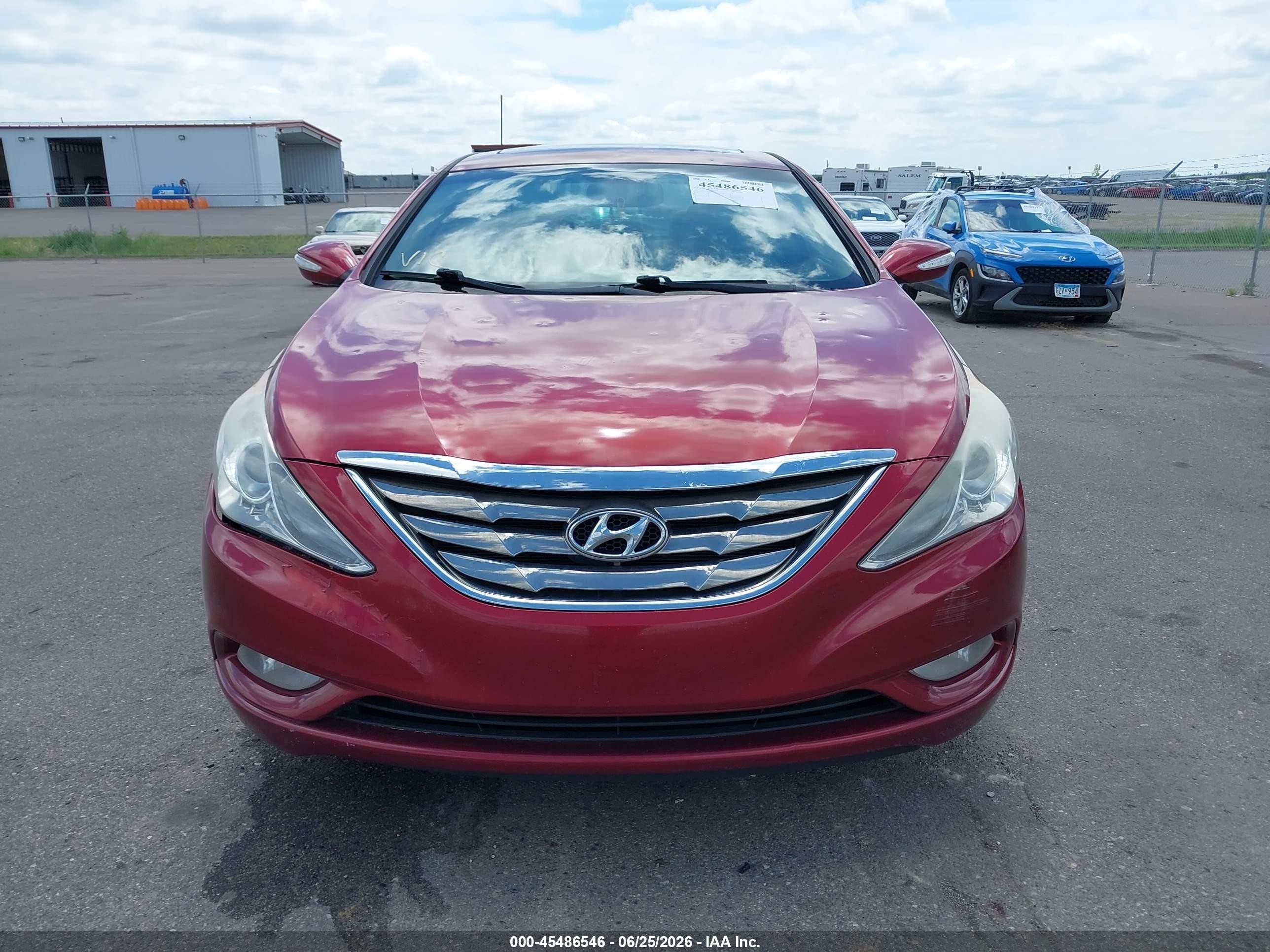 2011 Hyundai Sonata Limited Red vin: 5NPEC4AC1BH307924