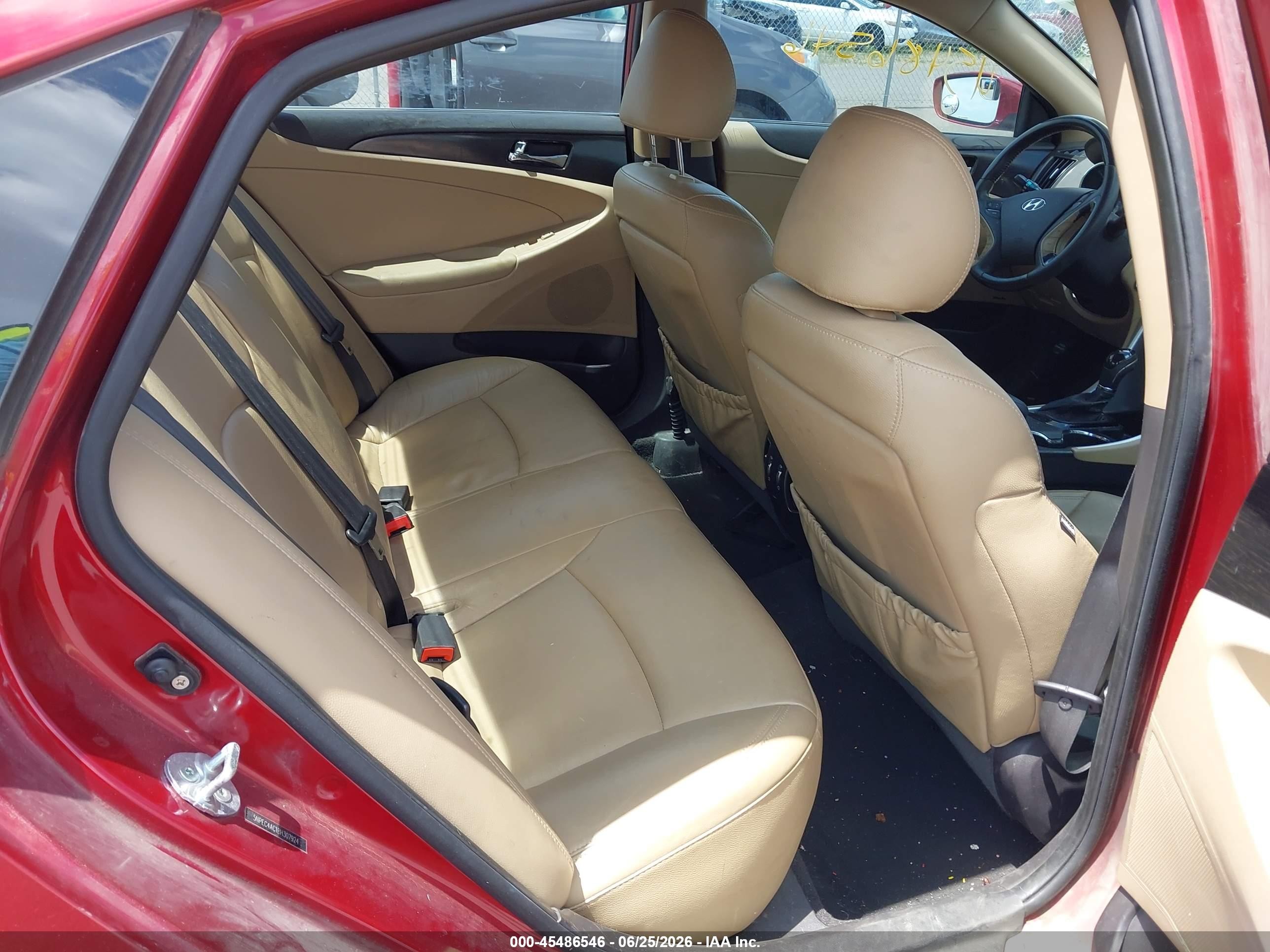 2011 Hyundai Sonata Limited Red vin: 5NPEC4AC1BH307924