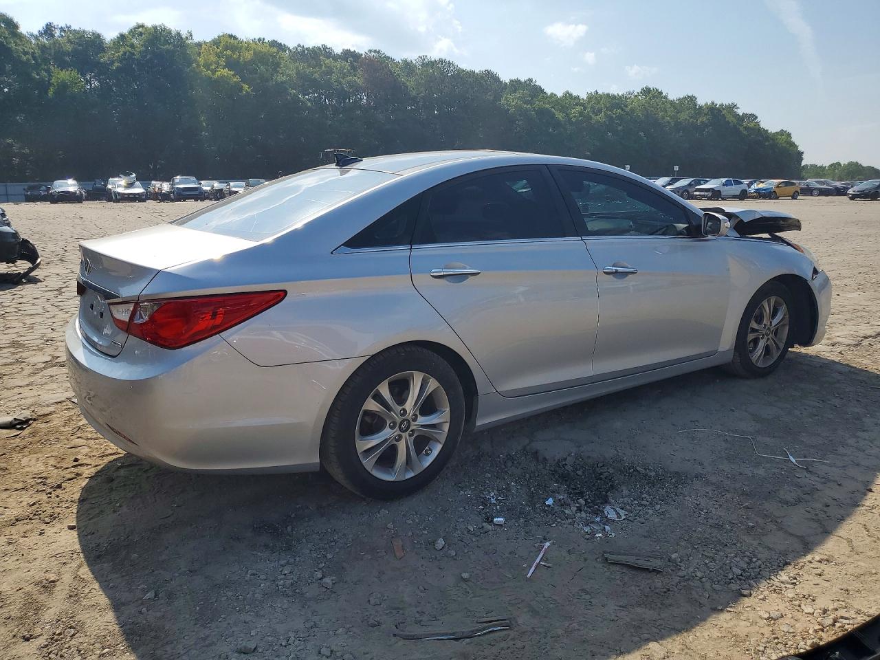 2012 Hyundai Sonata Limited Silver vin: 5NPEC4AC1CH330329