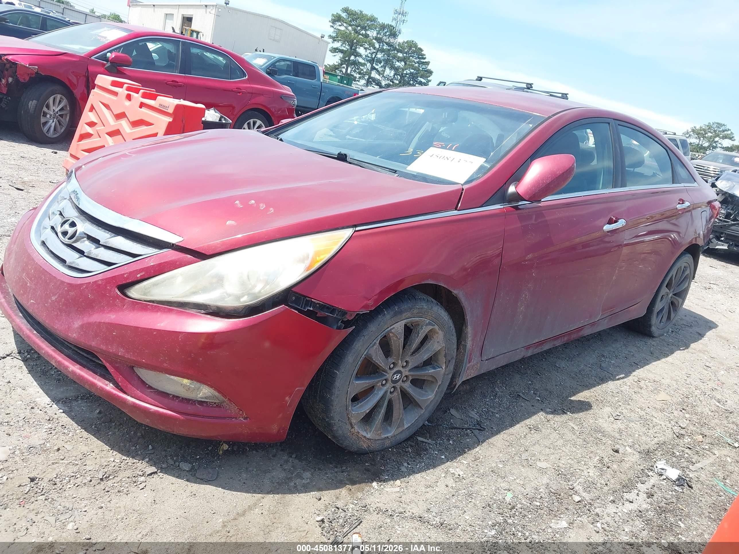 2012 Hyundai Sonata Se Red vin: 5NPEC4AC1CH338933
