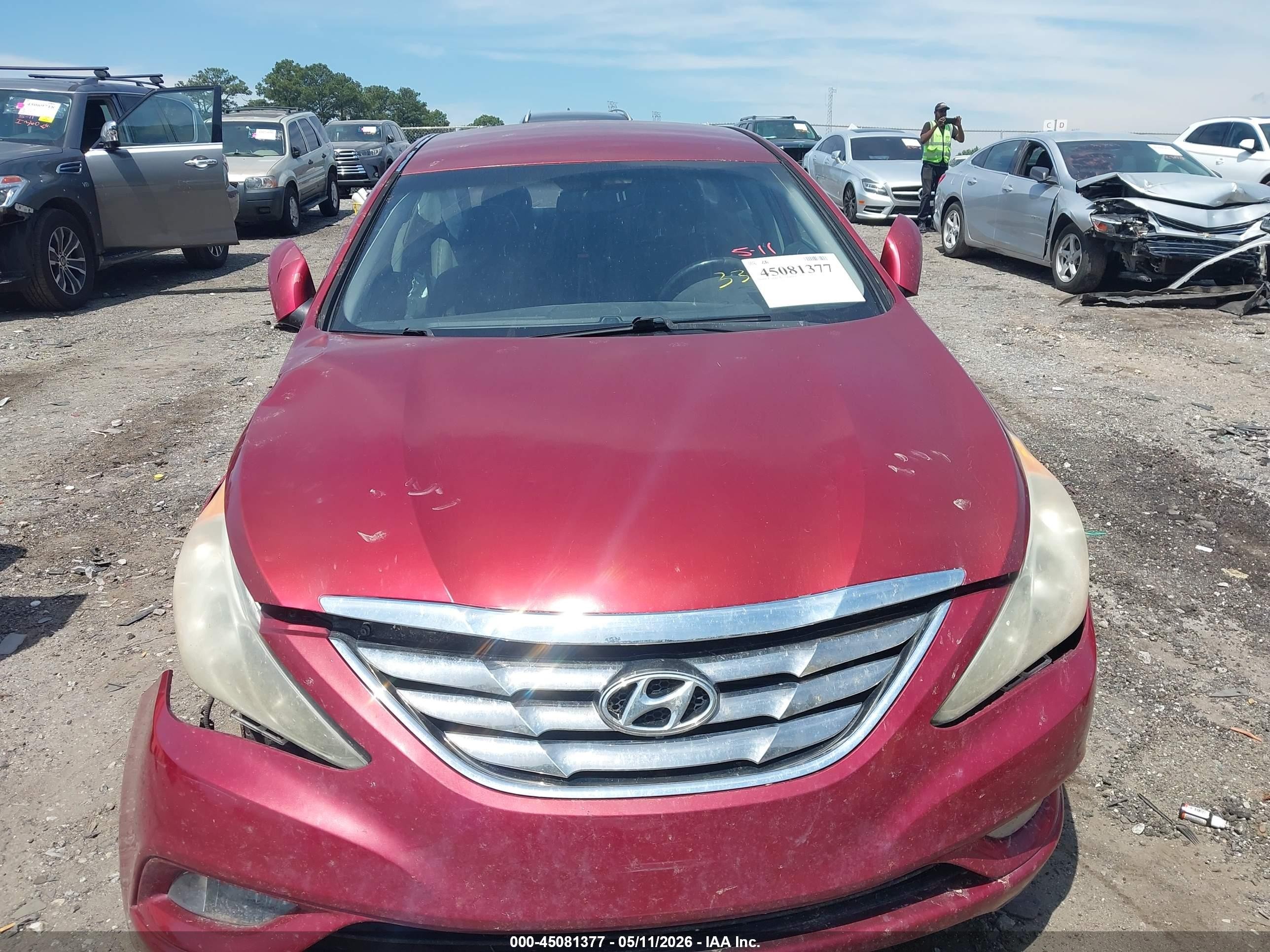 2012 Hyundai Sonata Se Red vin: 5NPEC4AC1CH338933