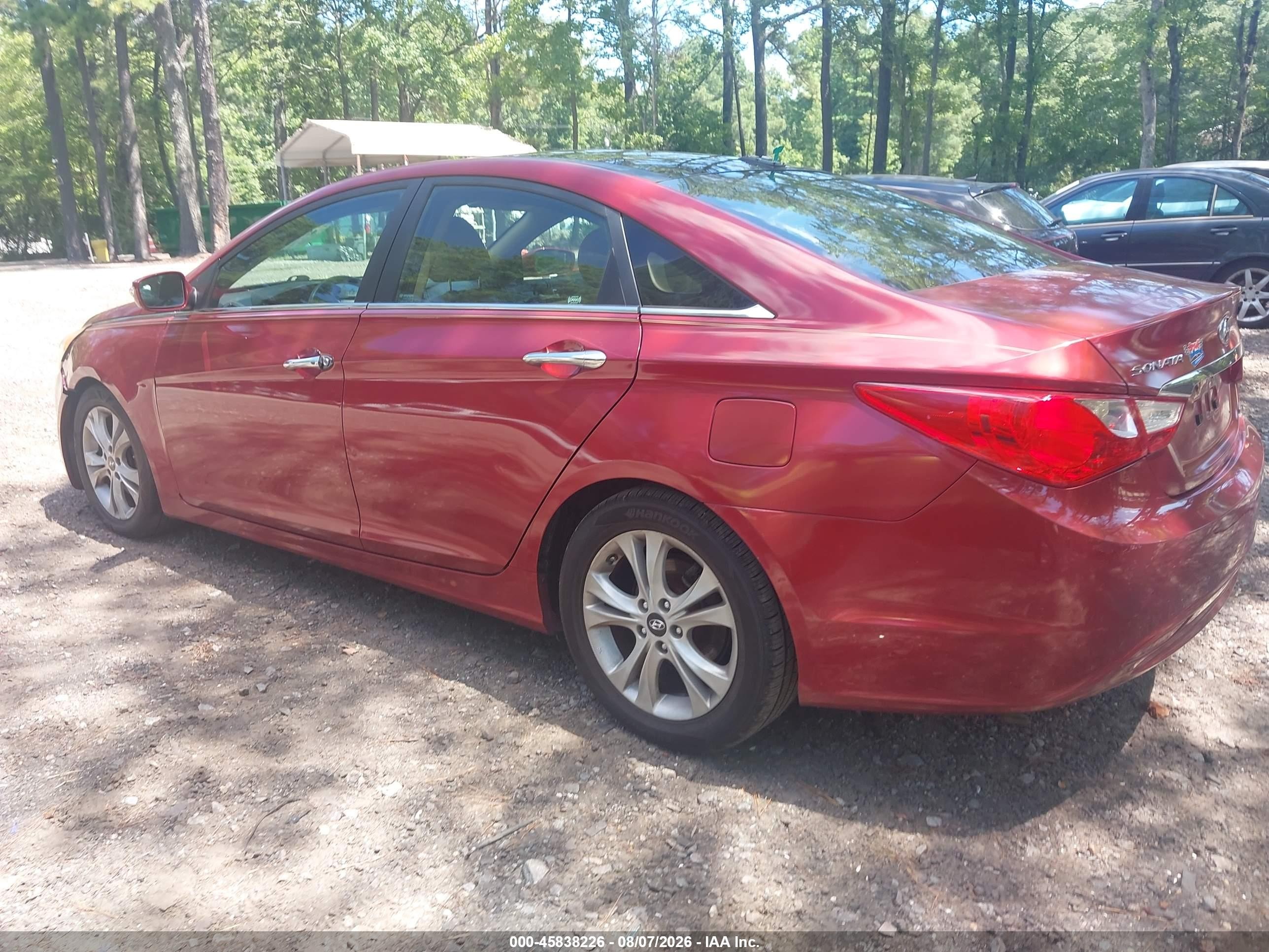 2012 Hyundai Sonata Limited Red vin: 5NPEC4AC1CH343727