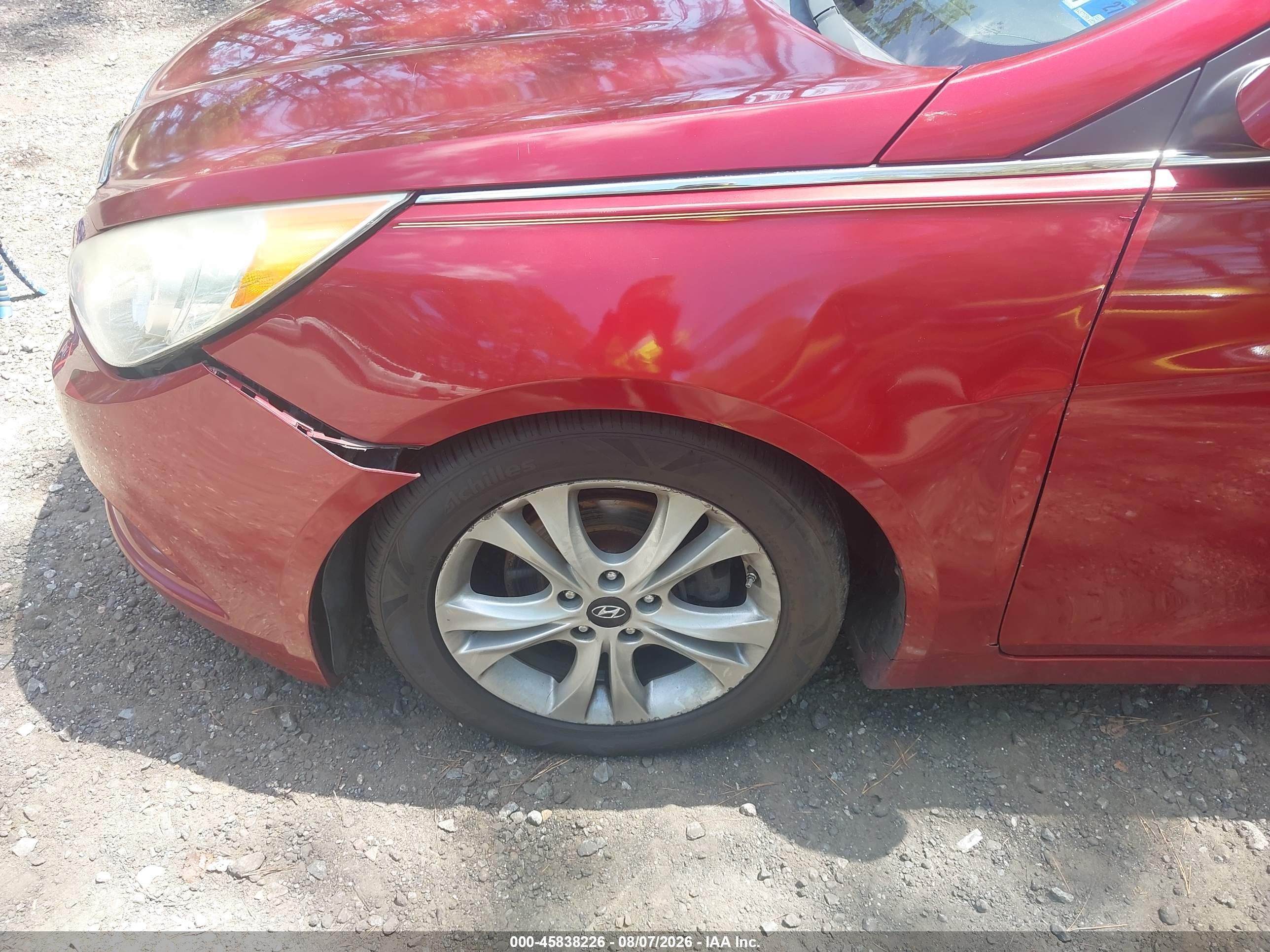 2012 Hyundai Sonata Limited Red vin: 5NPEC4AC1CH343727