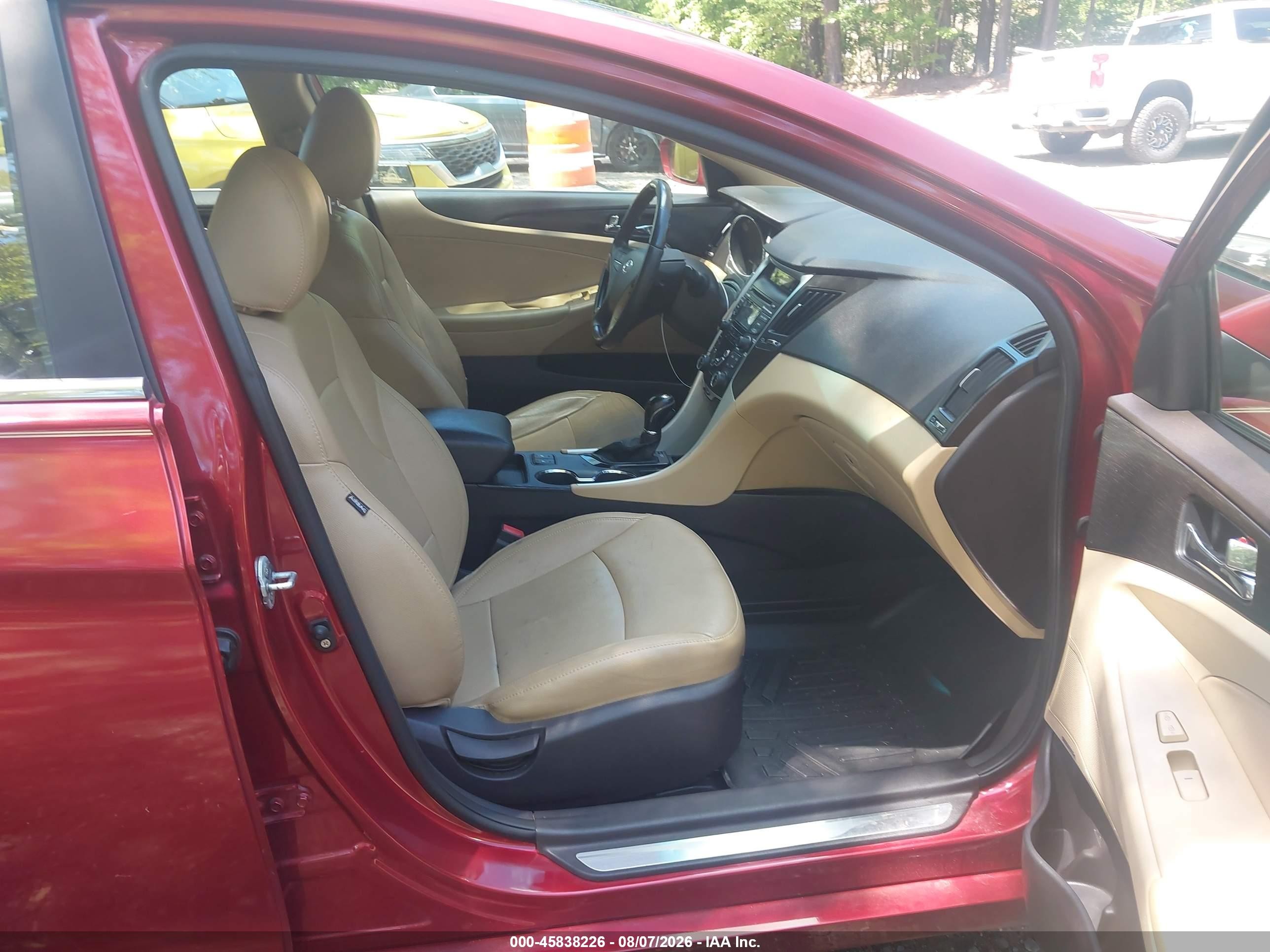 2012 Hyundai Sonata Limited Red vin: 5NPEC4AC1CH343727