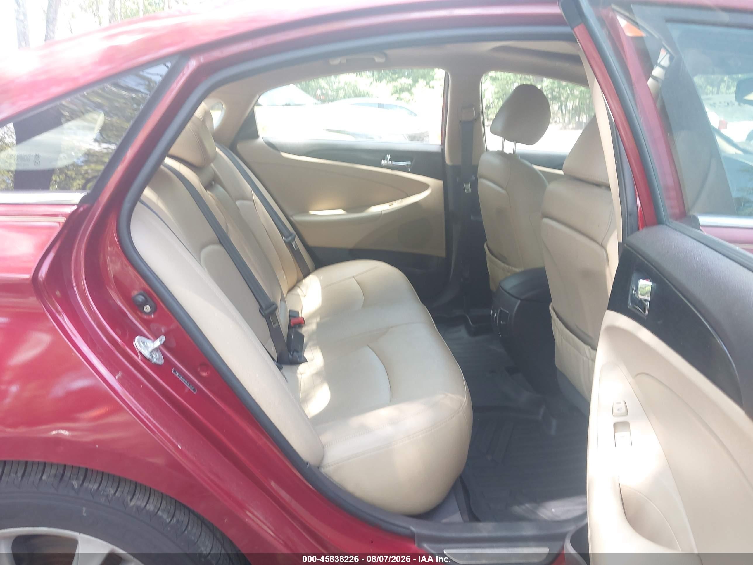2012 Hyundai Sonata Limited Red vin: 5NPEC4AC1CH343727