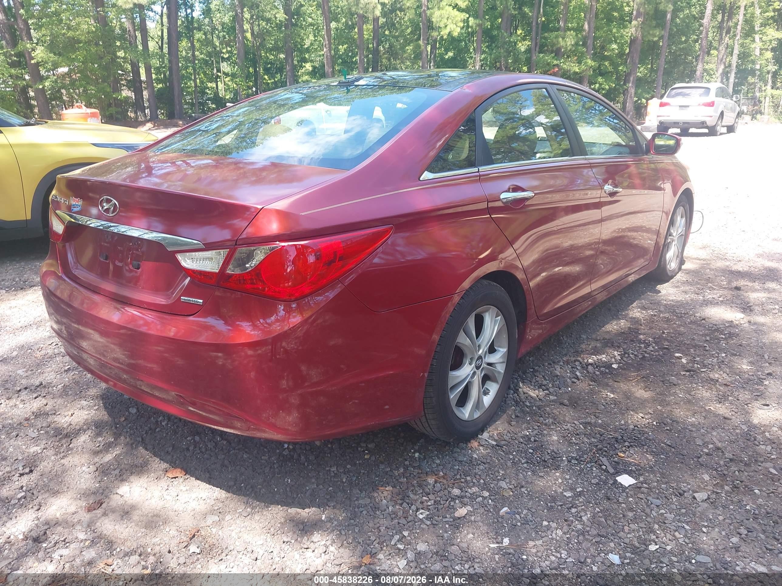 2012 Hyundai Sonata Limited Red vin: 5NPEC4AC1CH343727