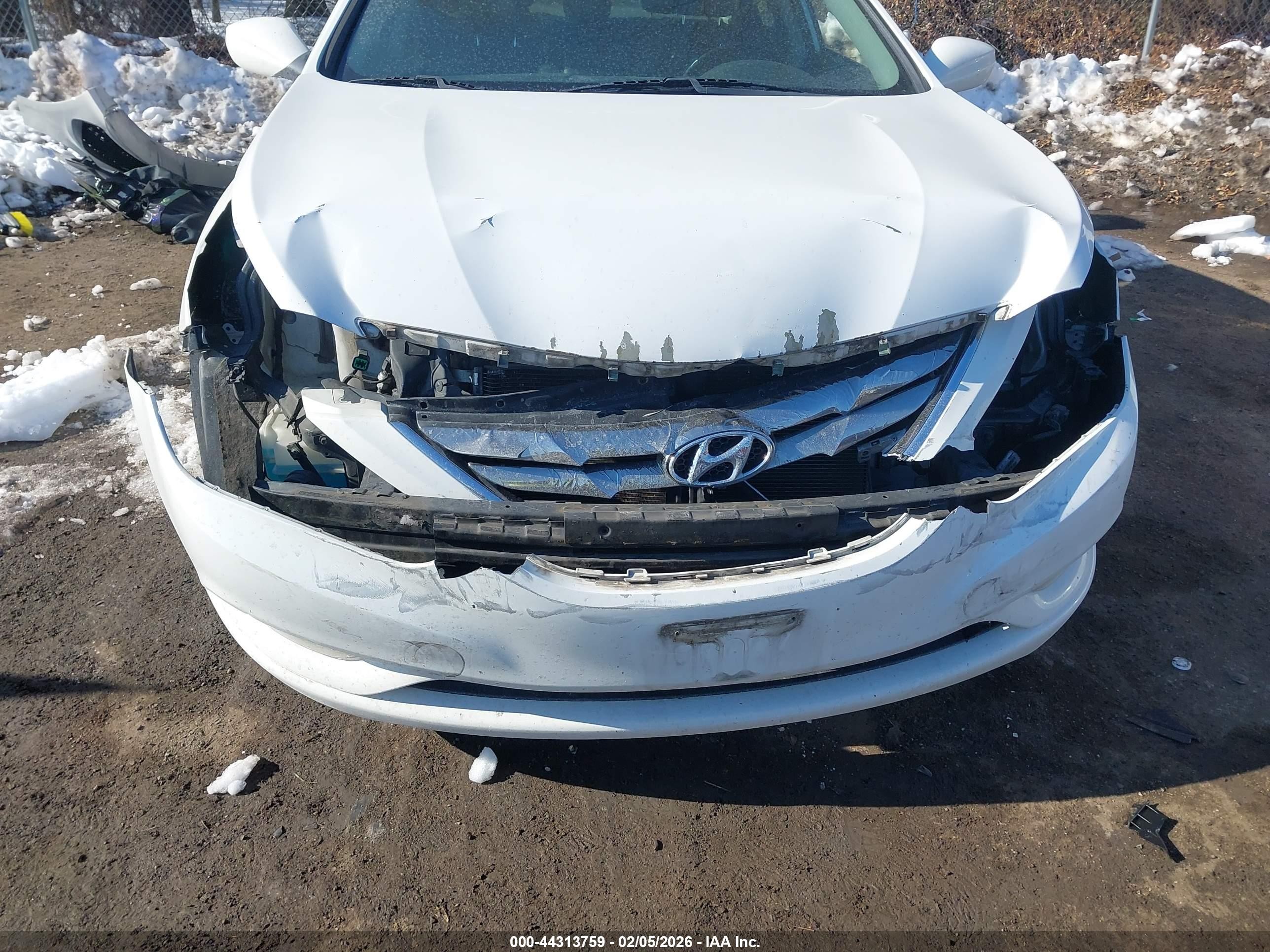 2012 Hyundai Sonata Se White vin: 5NPEC4AC1CH349950