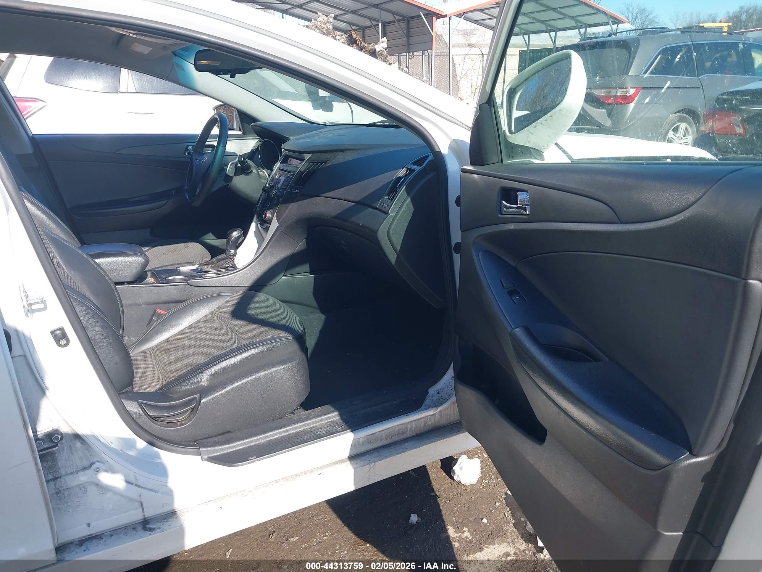 2012 Hyundai Sonata Se White vin: 5NPEC4AC1CH349950