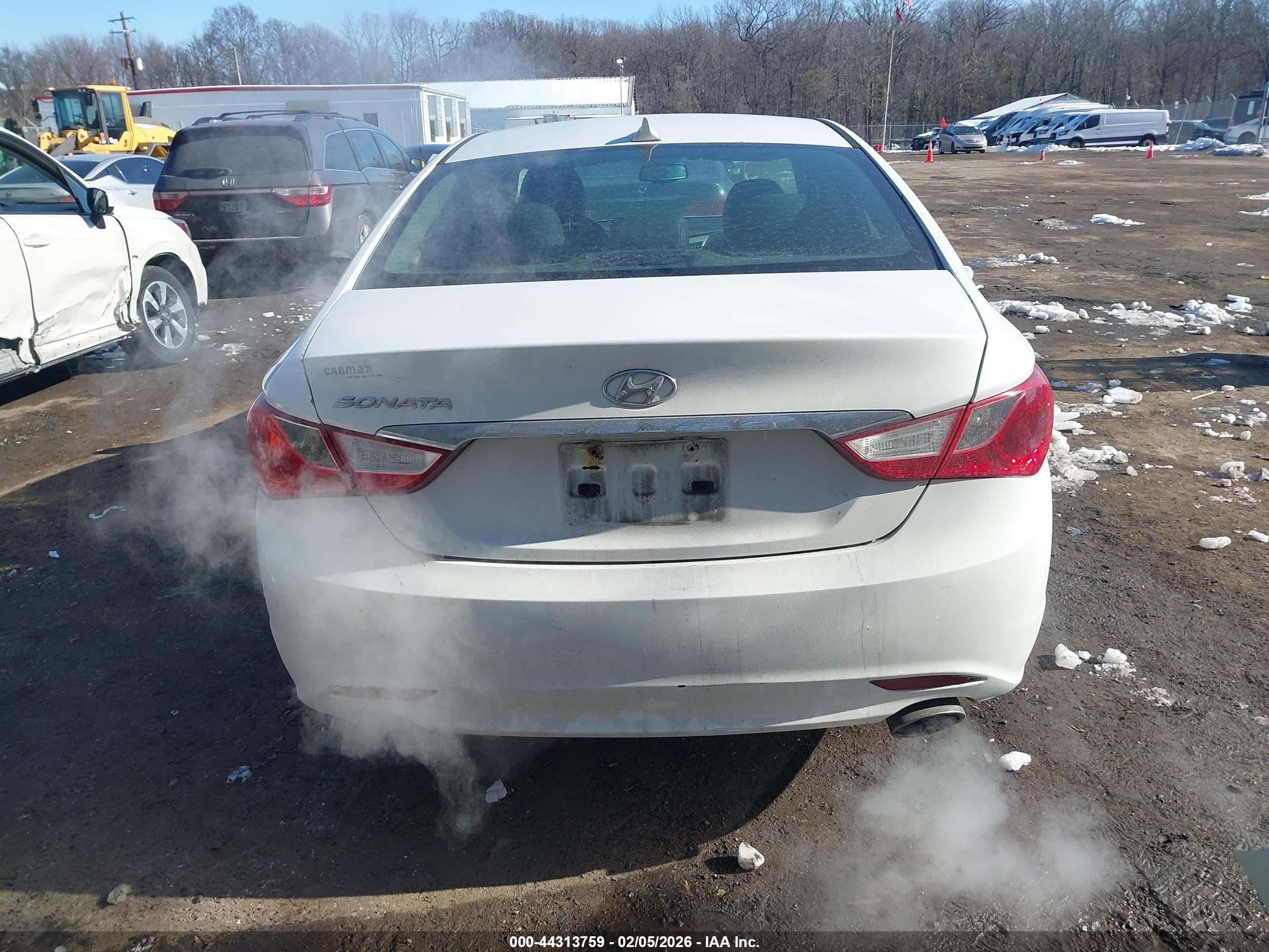 2012 Hyundai Sonata Se White vin: 5NPEC4AC1CH349950
