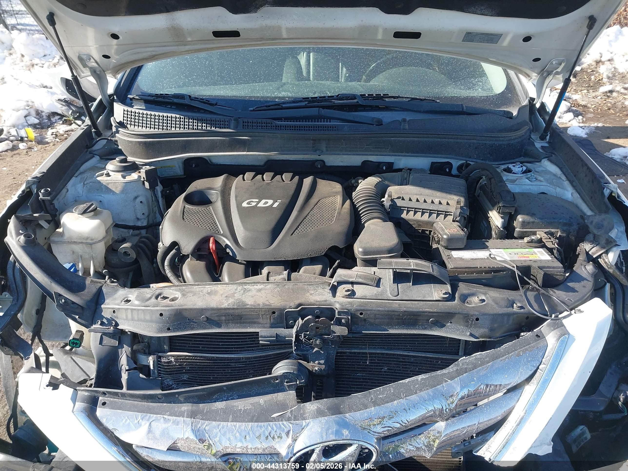 2012 Hyundai Sonata Se White vin: 5NPEC4AC1CH349950