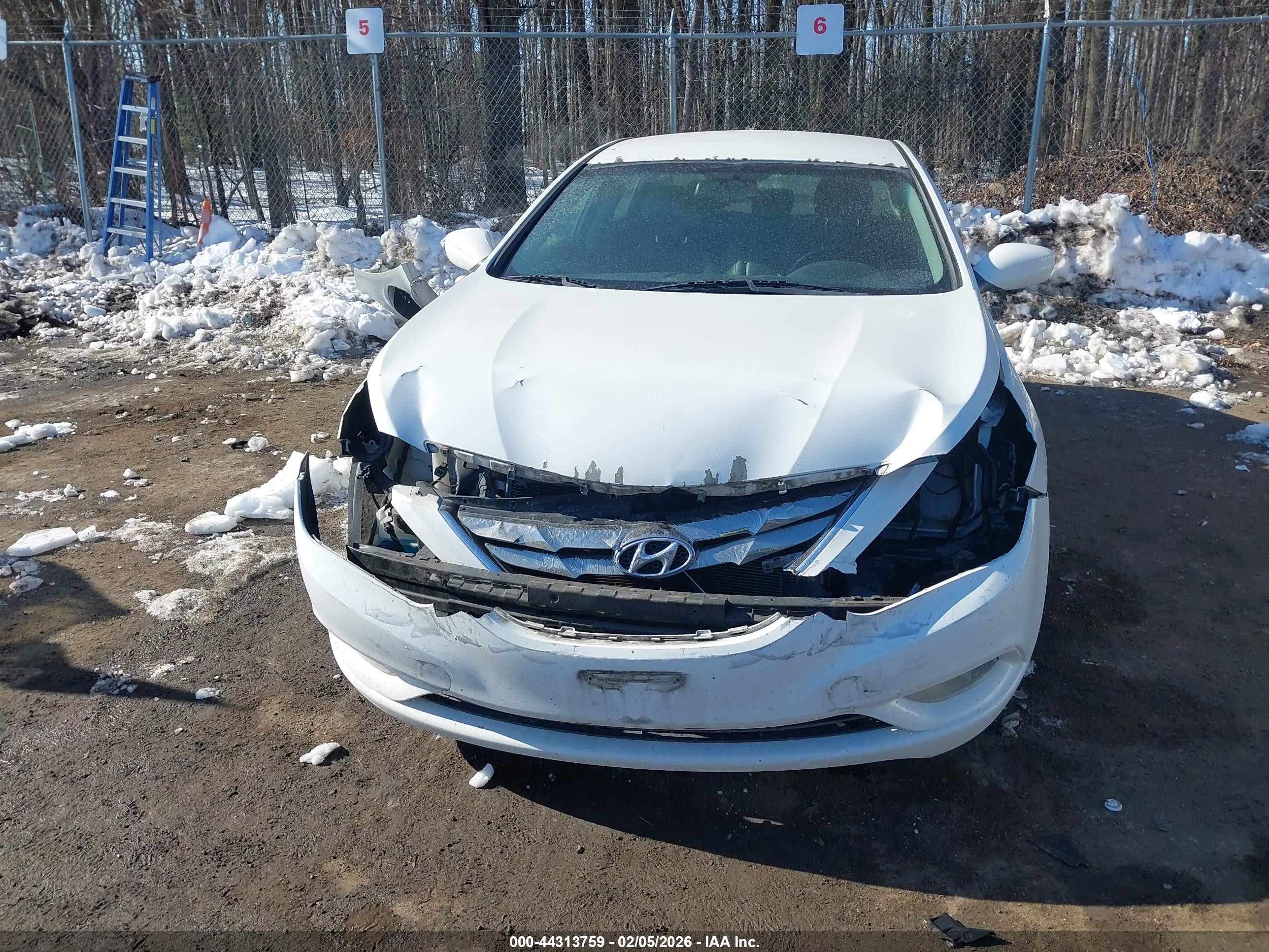 2012 Hyundai Sonata Se White vin: 5NPEC4AC1CH349950