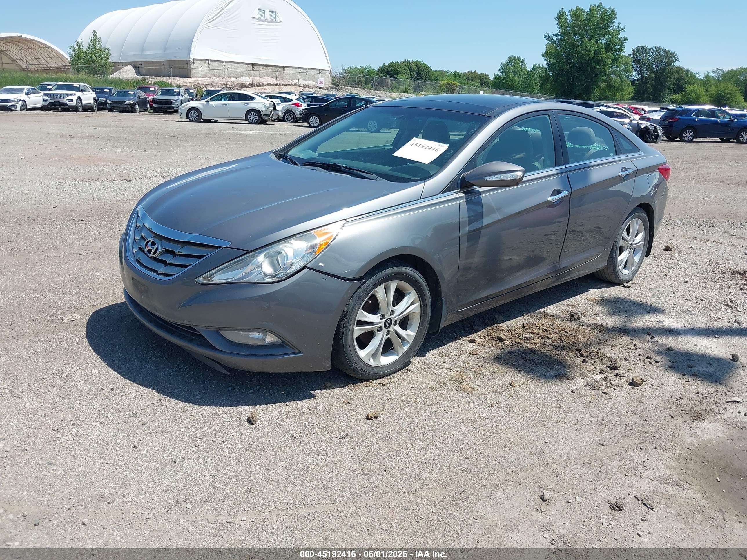 2012 Hyundai Sonata Limited Silver vin: 5NPEC4AC1CH351147