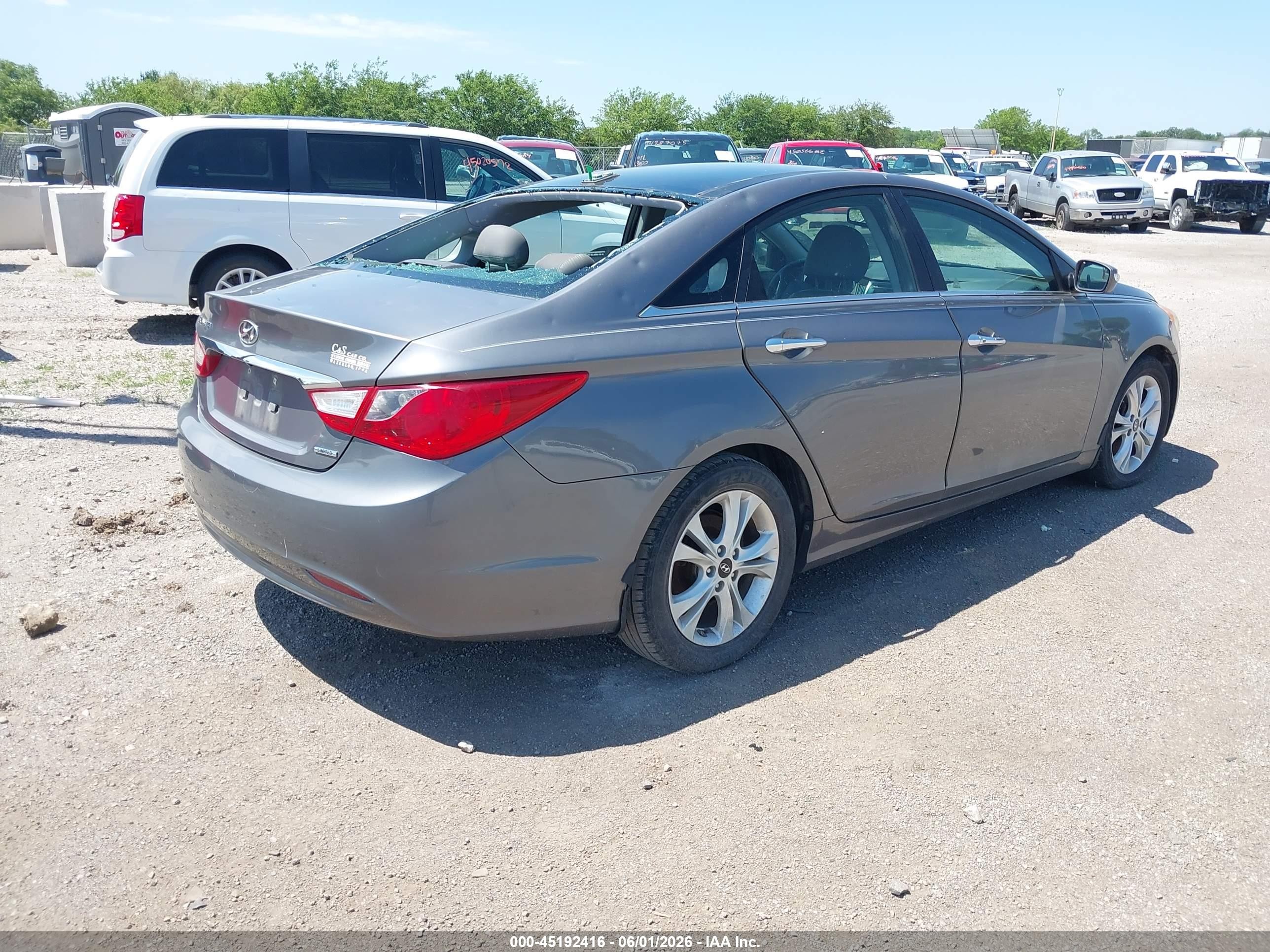 2012 Hyundai Sonata Limited Silver vin: 5NPEC4AC1CH351147