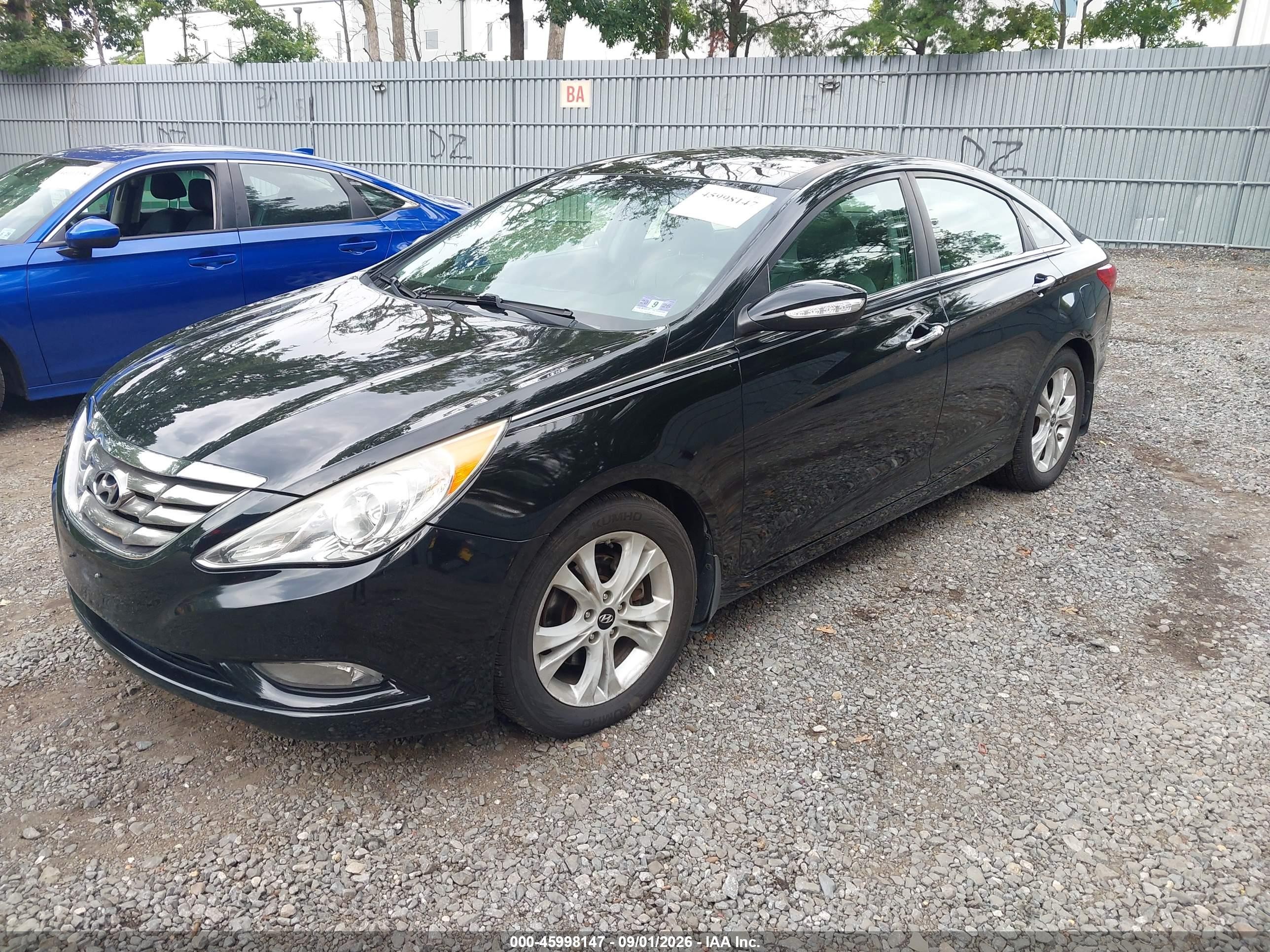 2012 Hyundai Sonata Limited Black vin: 5NPEC4AC1CH353531